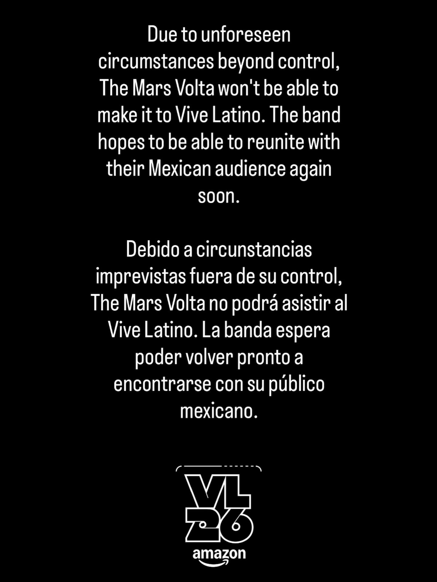 Mars volta vl 26 canceldo