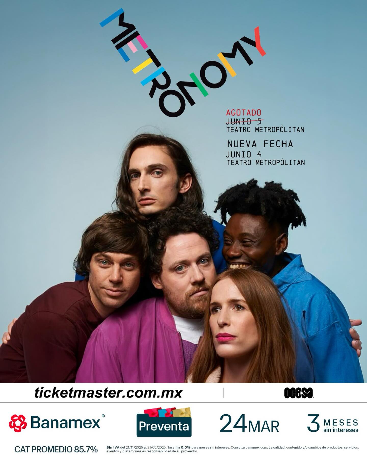 NUEVA FECHA: Metronomy se presentará en el Teatro Metropólitan