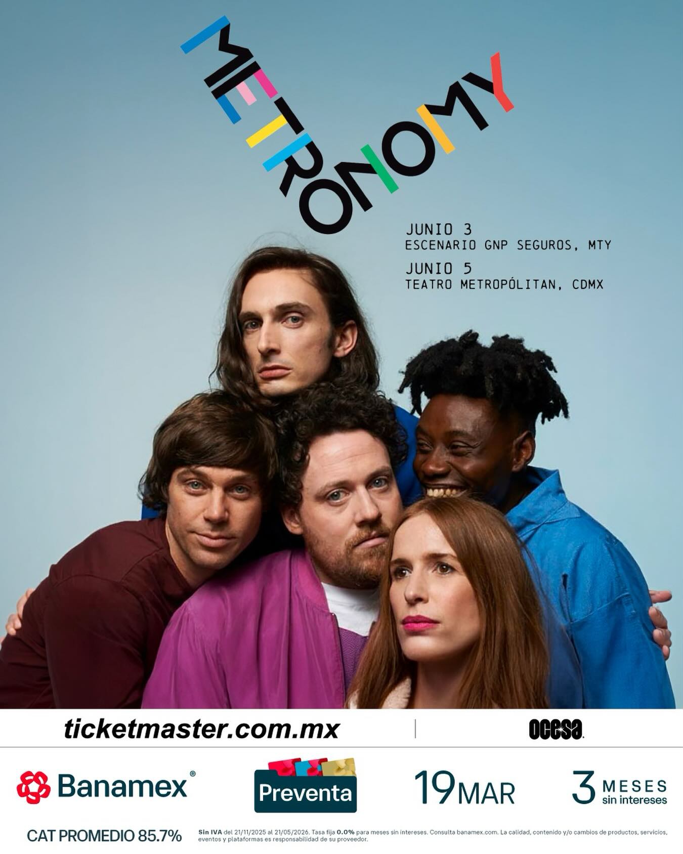 Metronomy se presentará en el Teatro Metropólitan