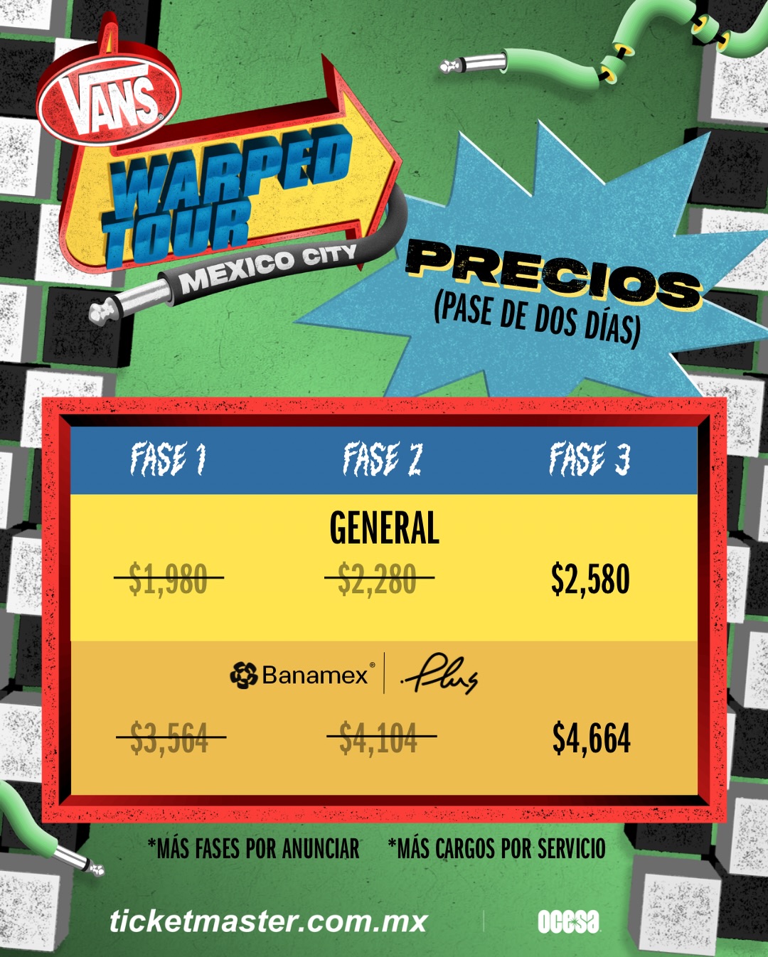 Precios warped mexico fase 3