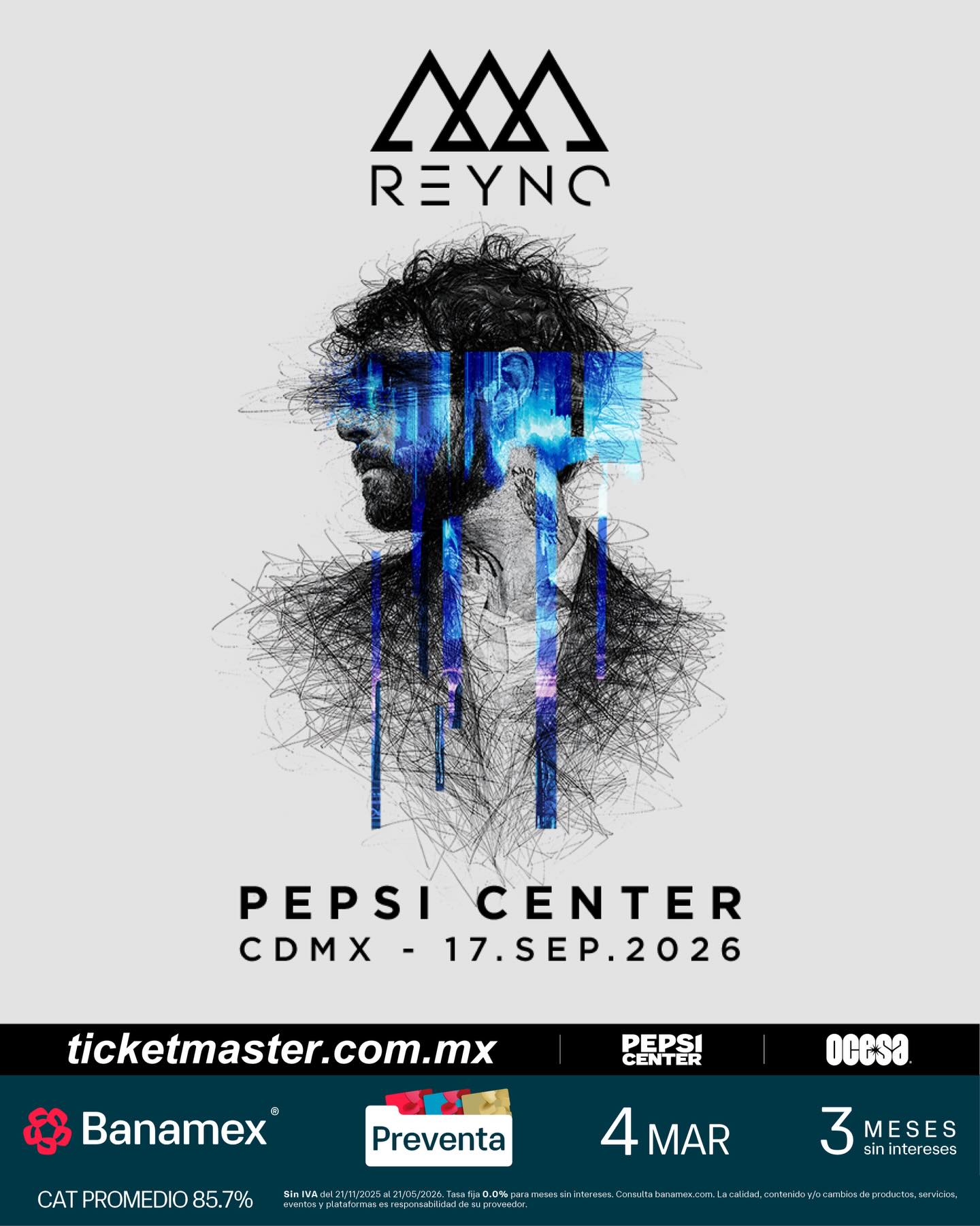 Reyno dará un show en el Pepsi Center