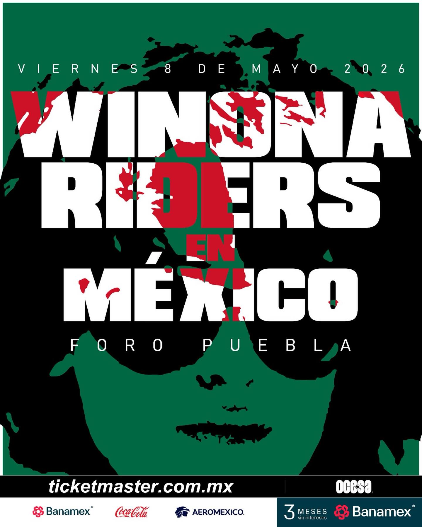 PRECIOS: Winona Riders se presentará en el Foro Puebla