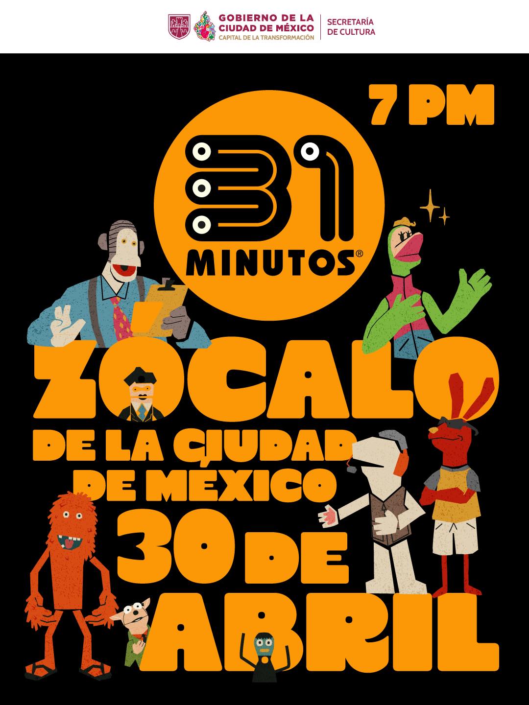 31 Minutos se presentará en el Zócalo