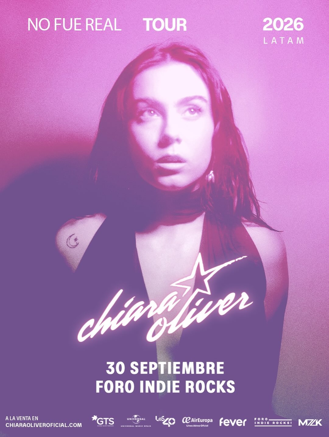 PRECIOS: Chiara Oliver se presentará en el Foro Indie Rocks!