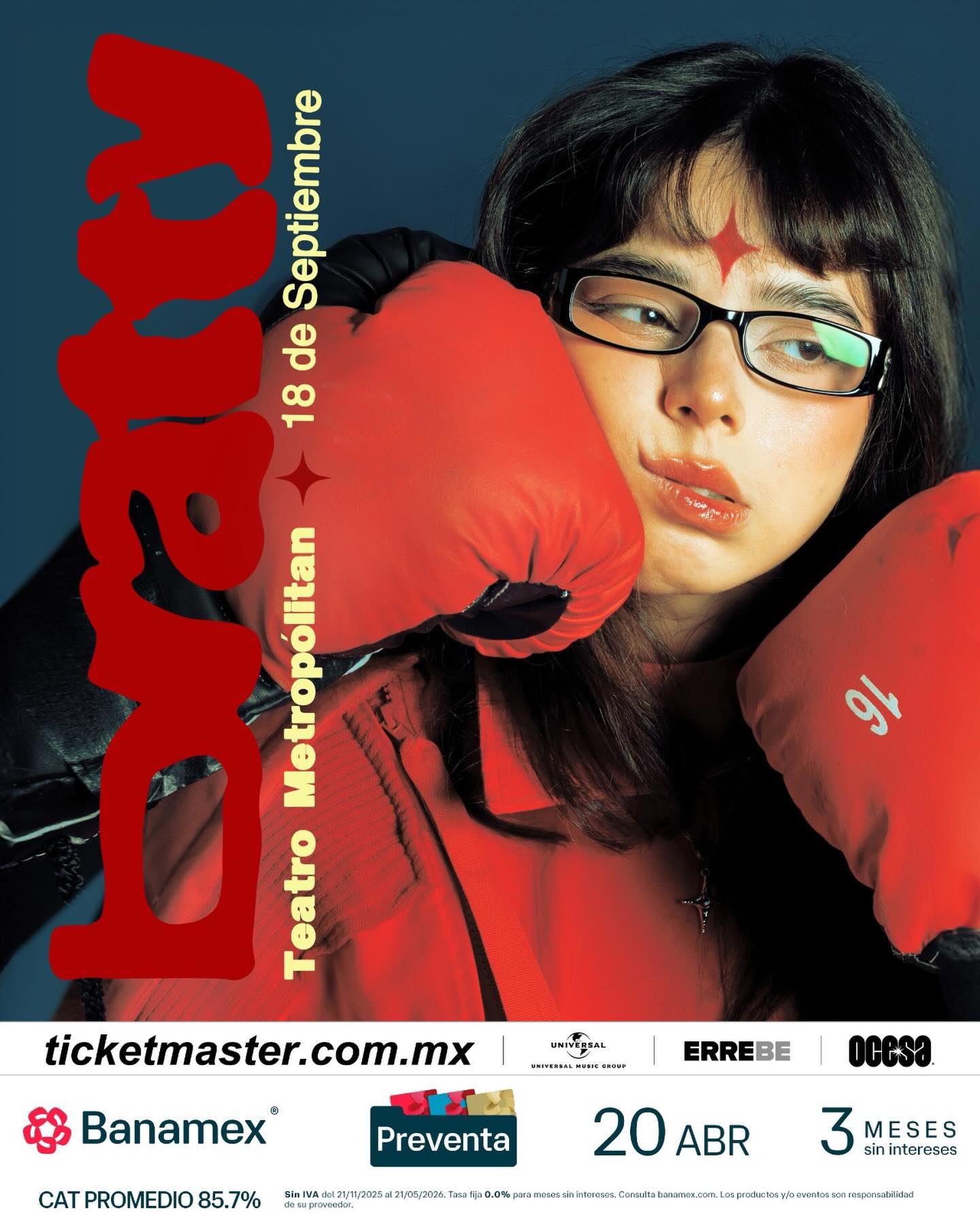 Bratty se presentará en el Teatro Metropólitan