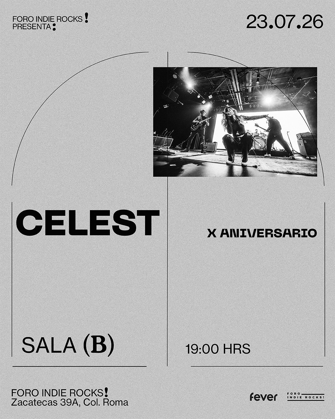 PRECIOS: Celest se presentará en el Foro Indie Rocks!