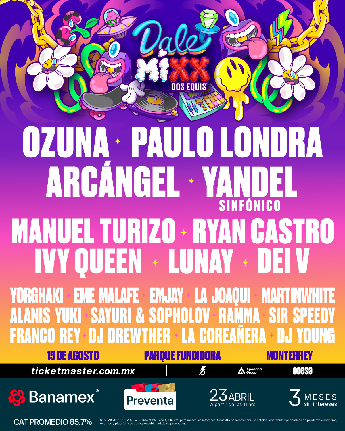 Dale Mixx 2026 revela lineup