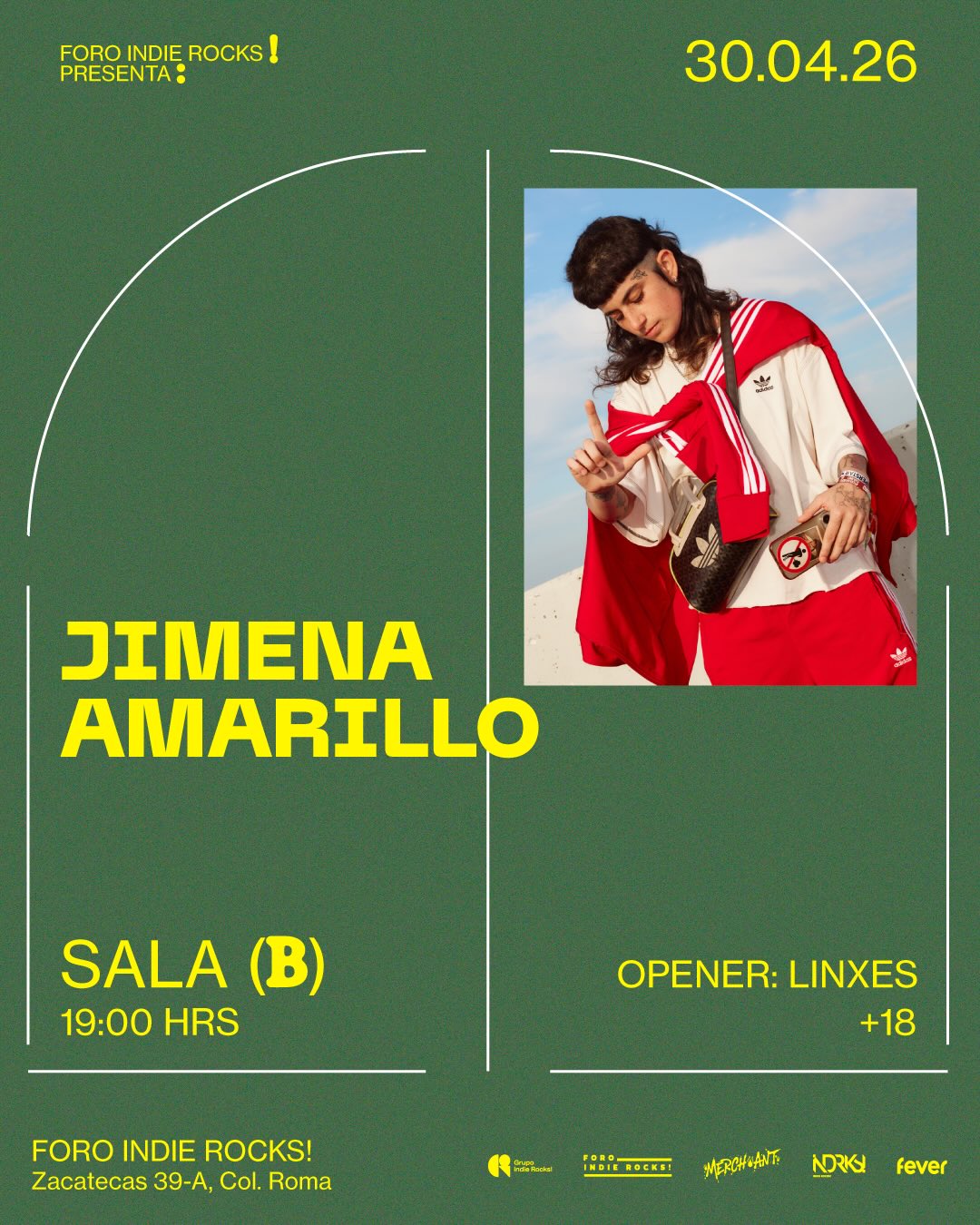 PRECIOS: Jimena Amarillo llegará al Foro Indie Rocks!