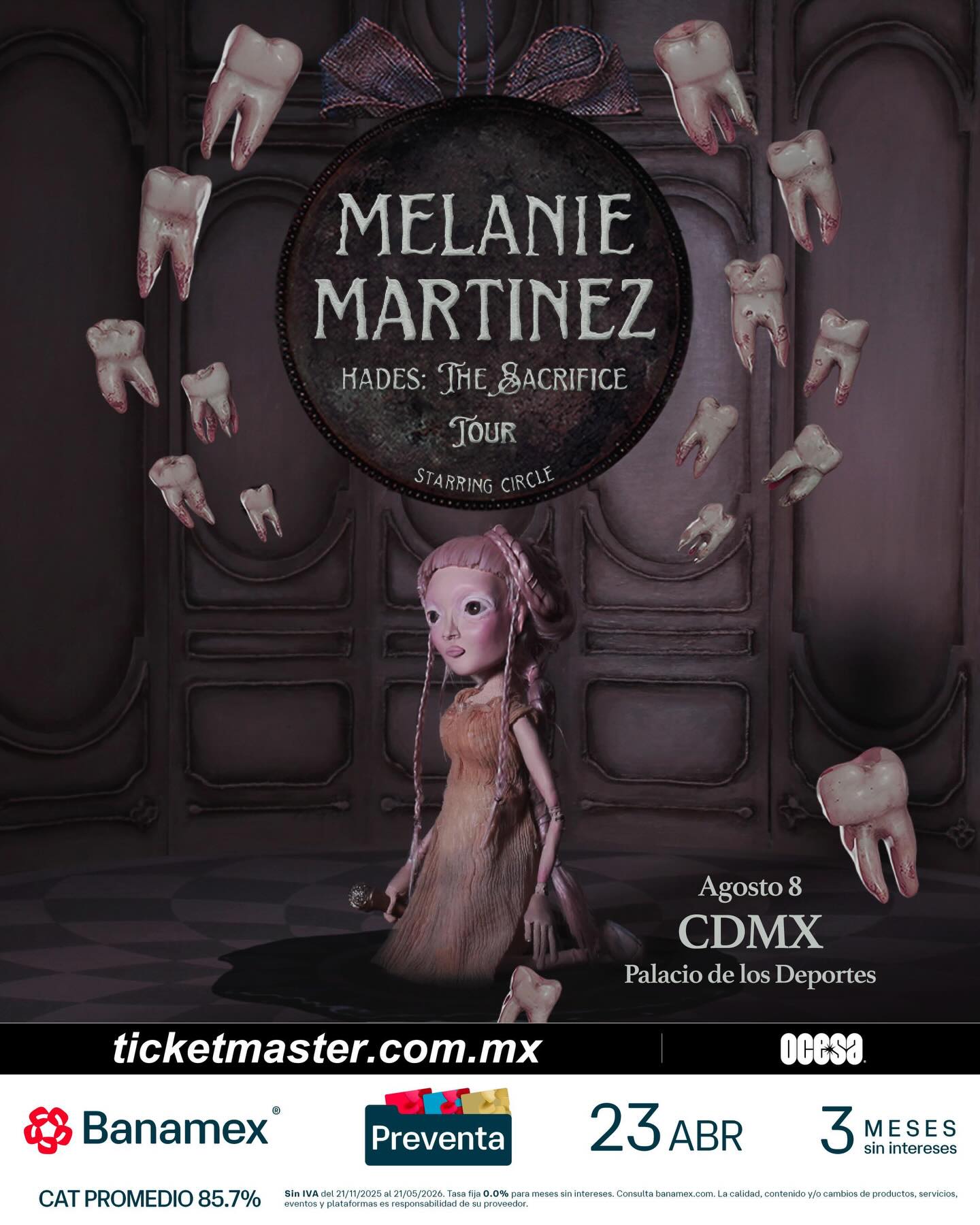 Melanie Martinez llegará al Palacio de los Deportes