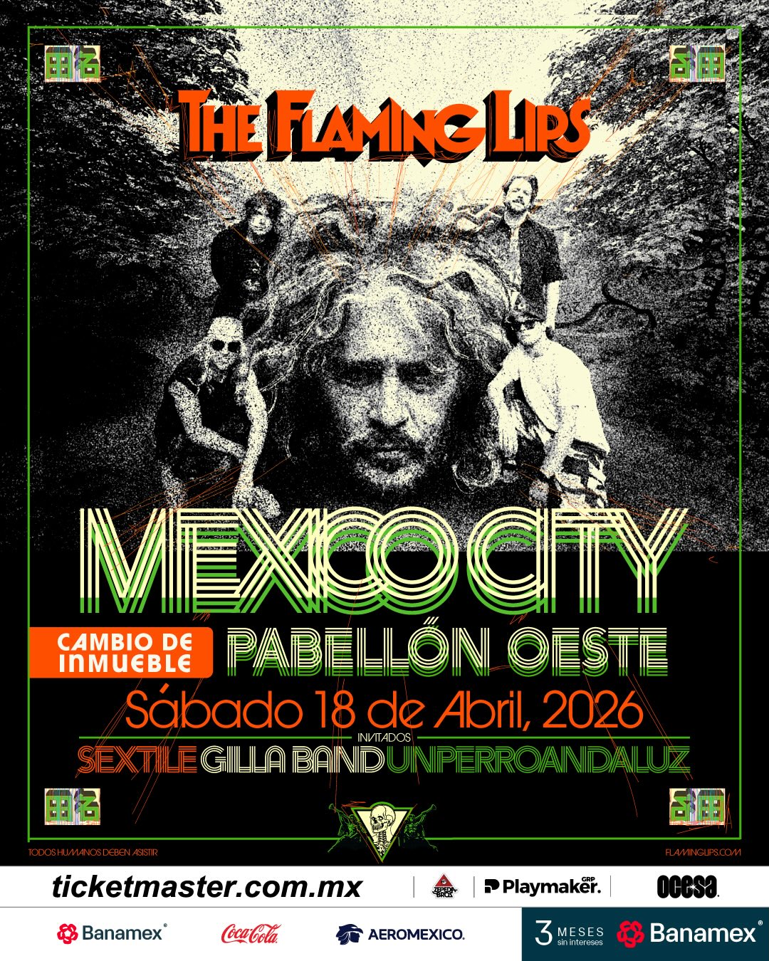 CAMBIO DE VENUE: The Flaming Lips llegará al Pabellón Oeste