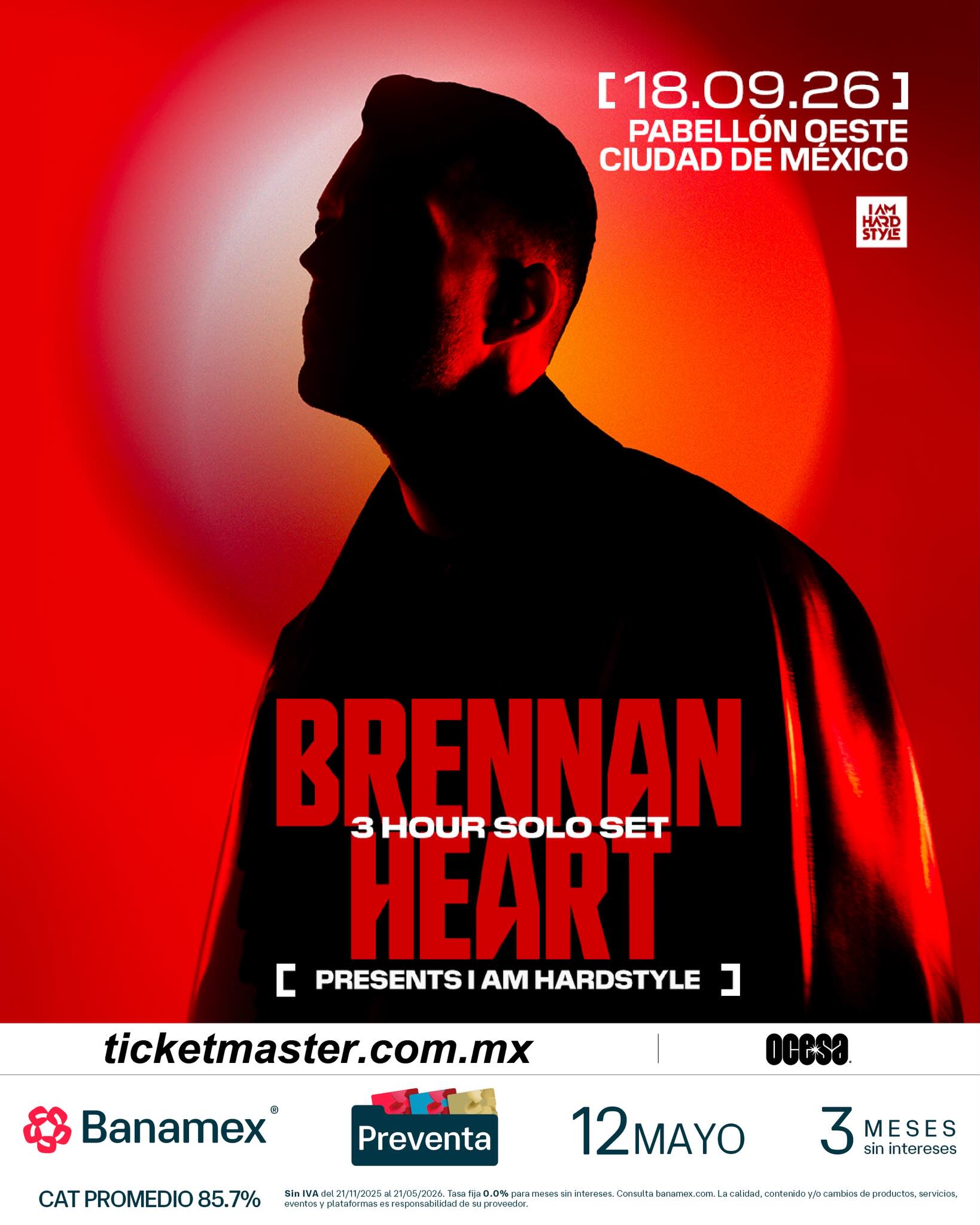 Brennan Heart se presentará en el Pabellón Oeste