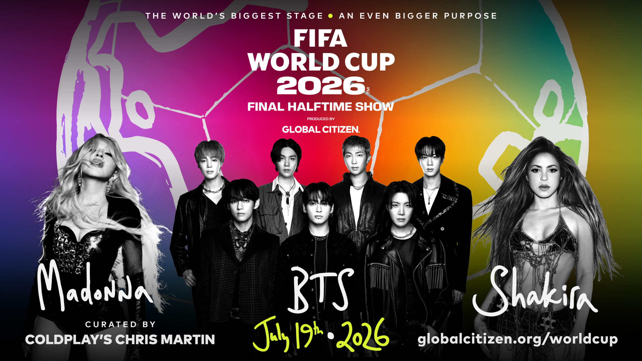 Madonna, Shakira y BTS encabezarán el primer FIFA World Cup™ Final Halftime Show