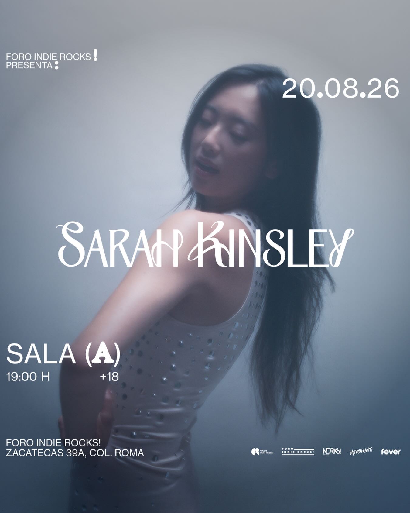 PRECIOS: Sarah Kinsley se presentará en el Foro Indie Rocks!