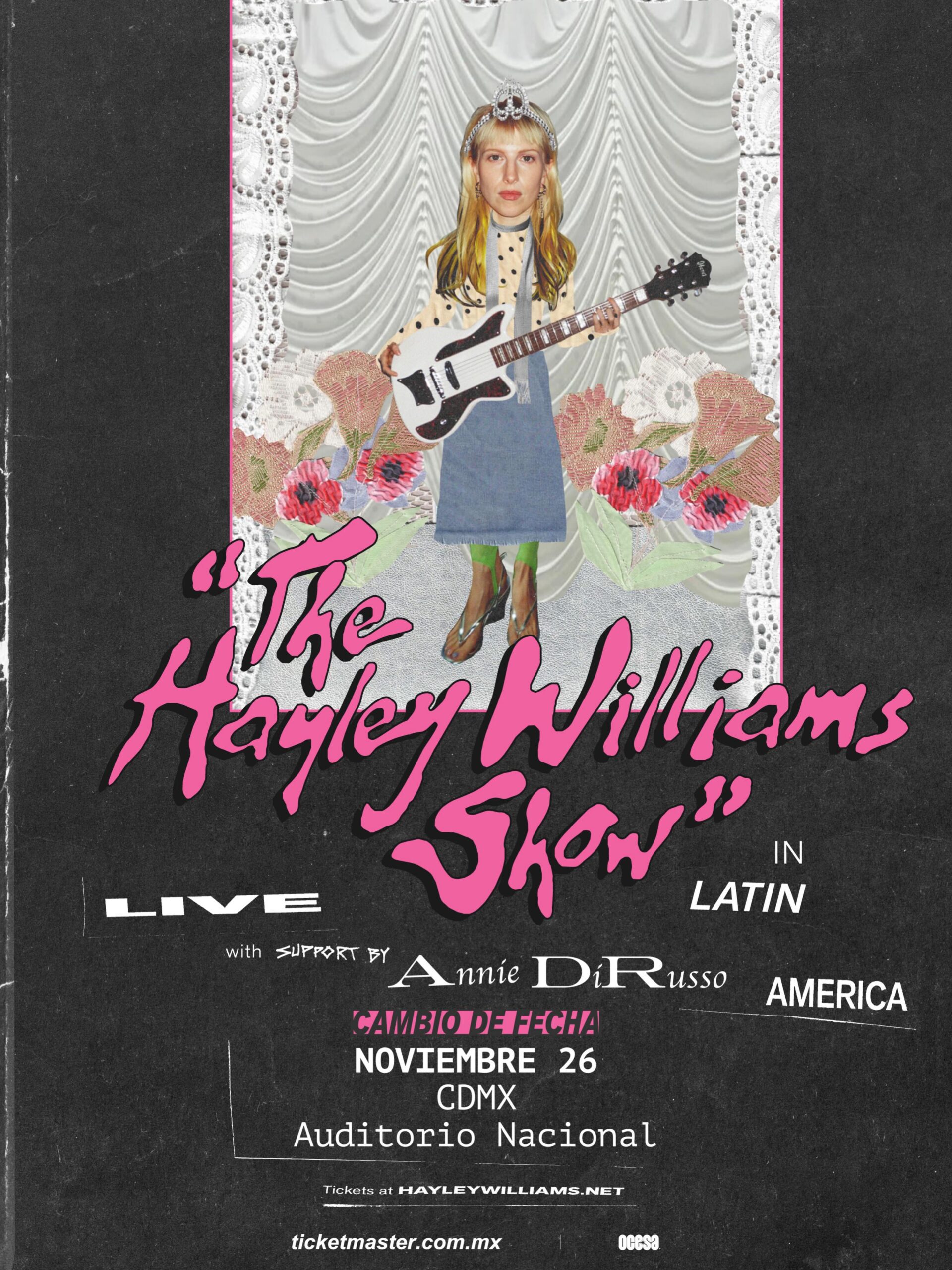 CAMBIO DE FECHA: The Hayley Williams Show llegará al Auditorio Nacional
