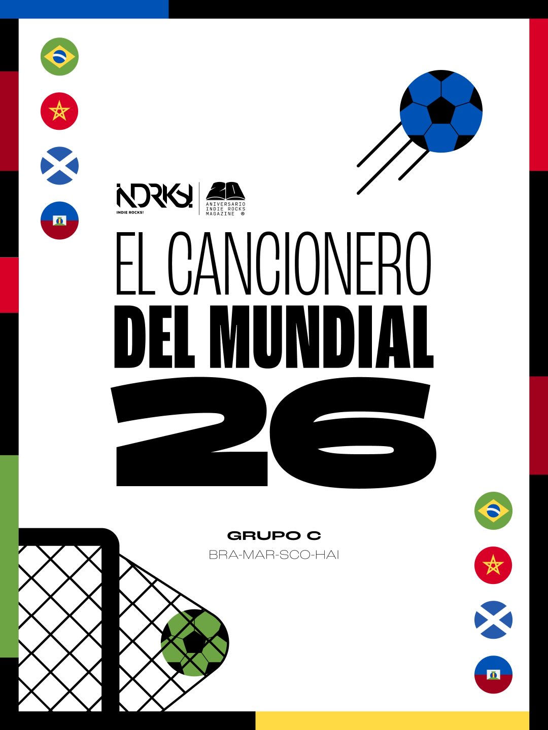 El Cancionero del Mundial 26 (Grupo C: BRA, MAR, SCO, HAI)