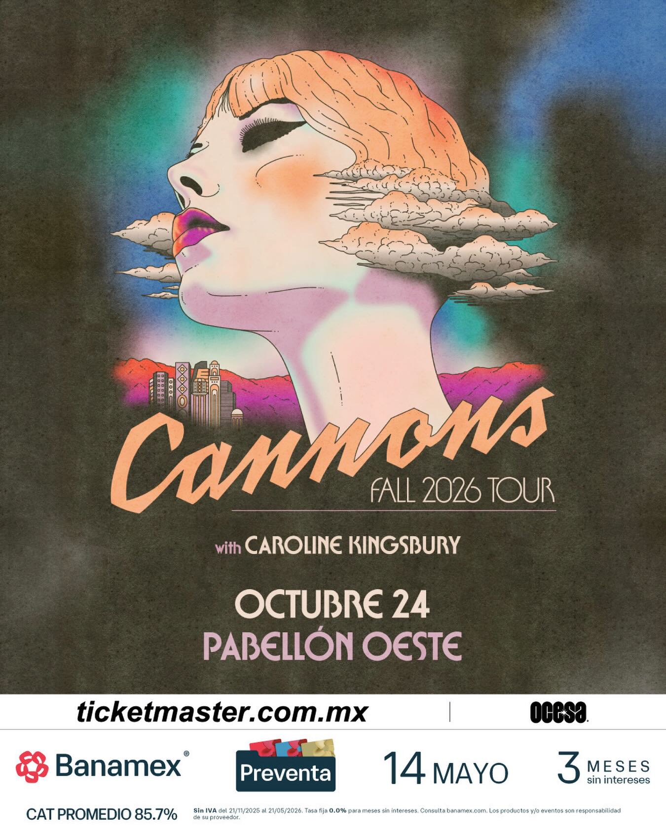 Cannons dará un show en el Pabellón Oeste