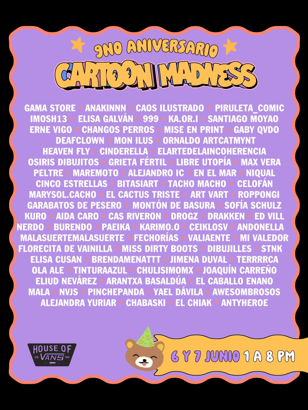 Cartoon madness lineup