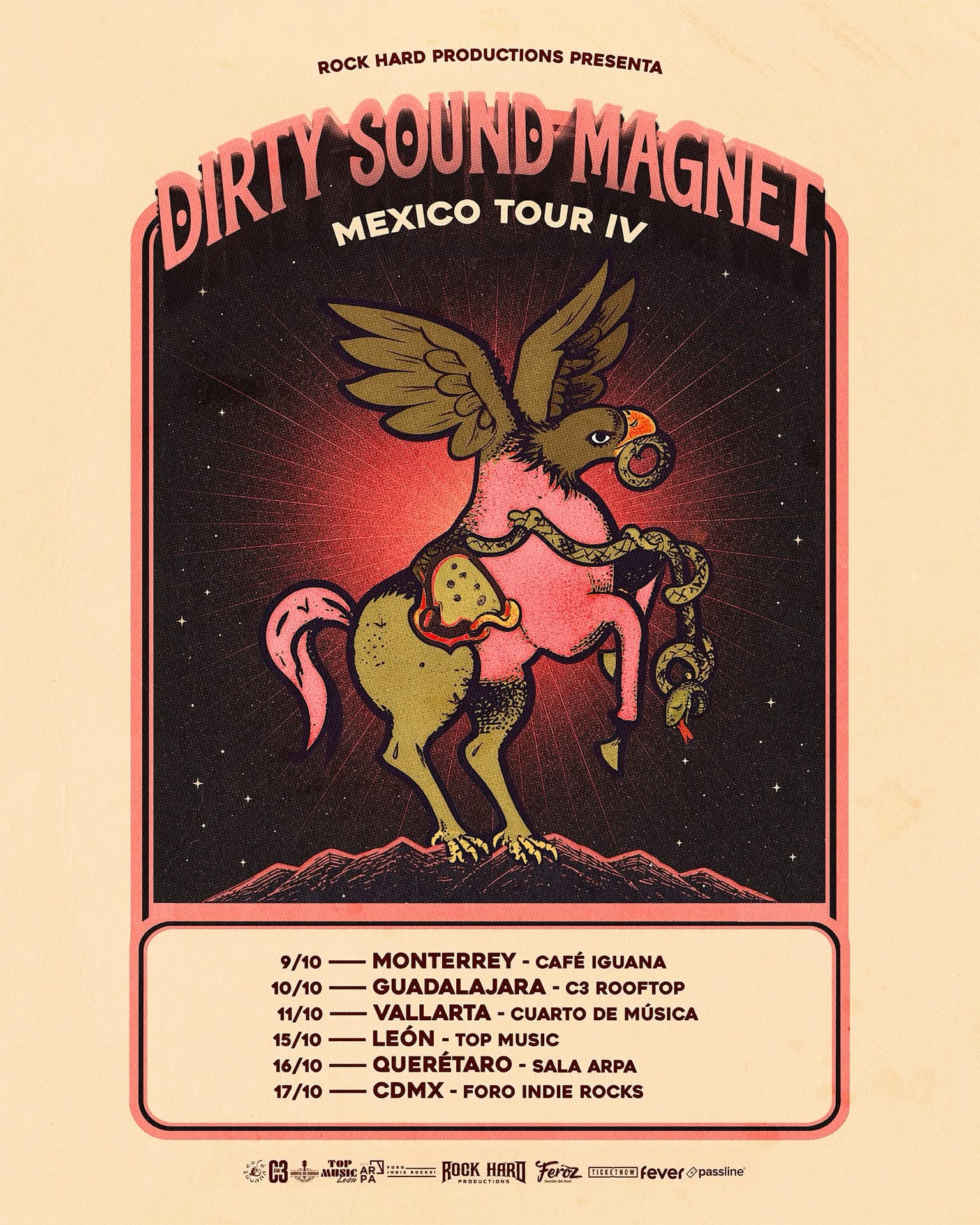 PRECIOS: Dirty Sound Magnet llegará al Foro Indie Rocks!