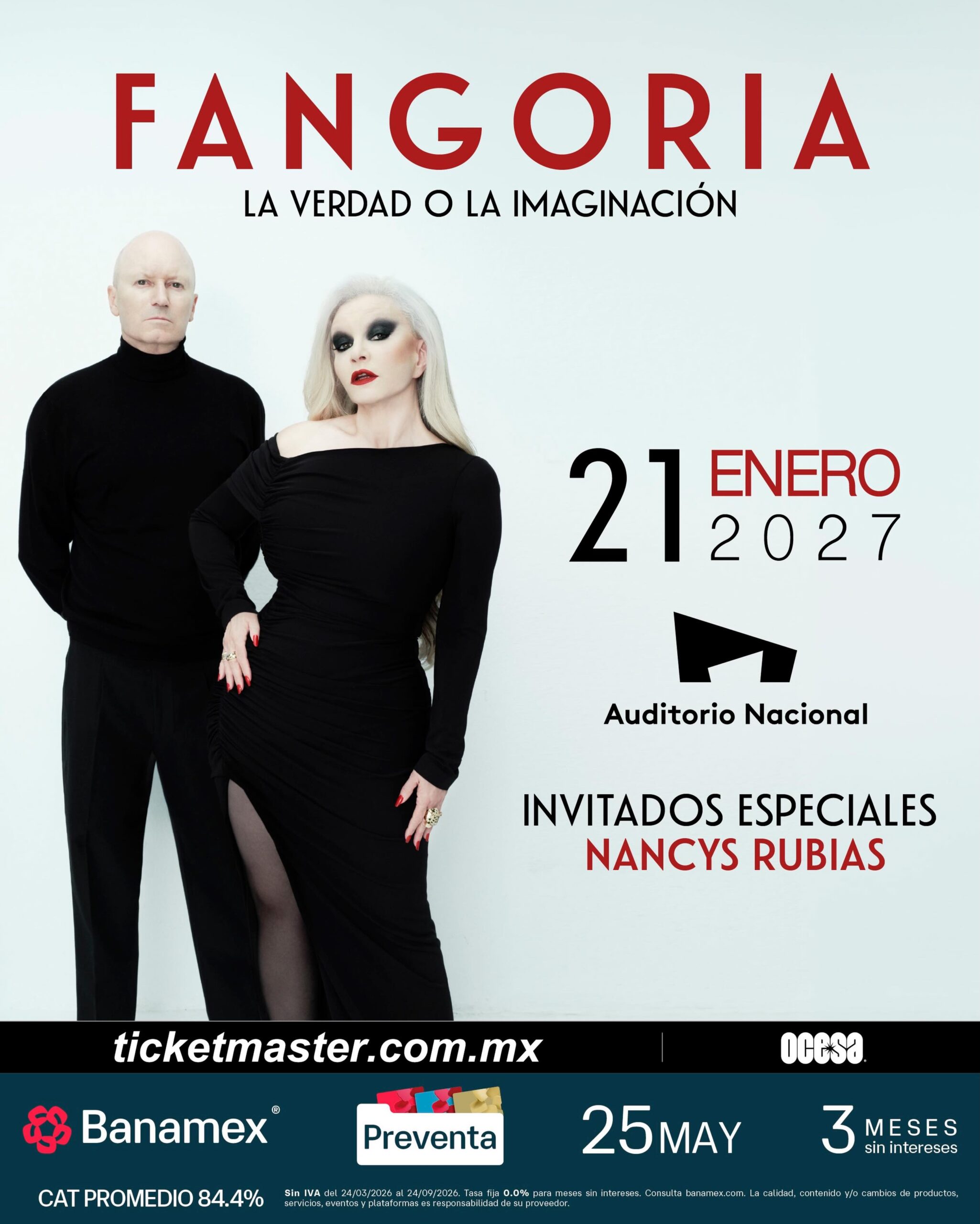 PRECIOS: Fangoria anuncia show en el Auditorio Nacional