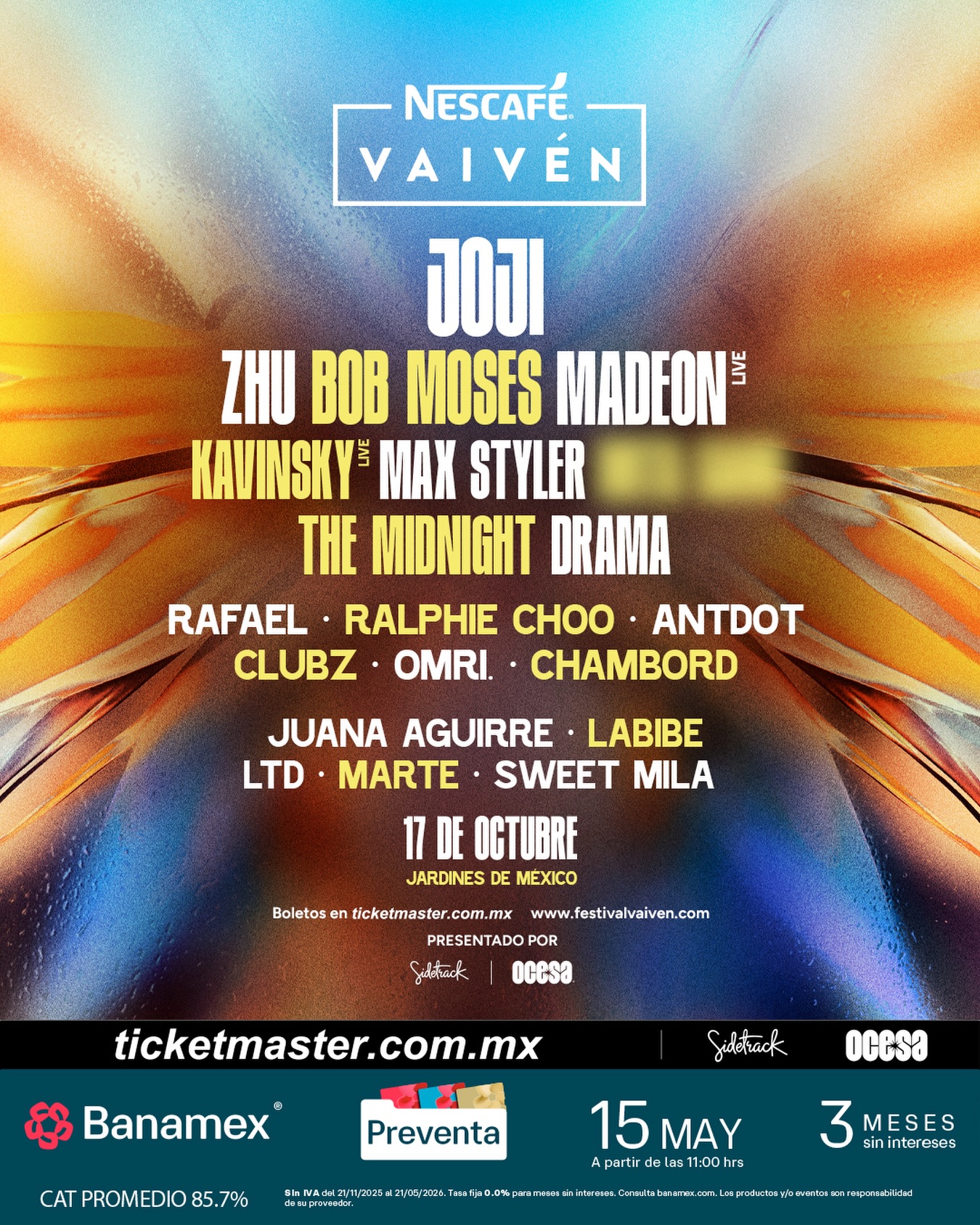 Nescafé Vaivén 2026 anuncia lineup