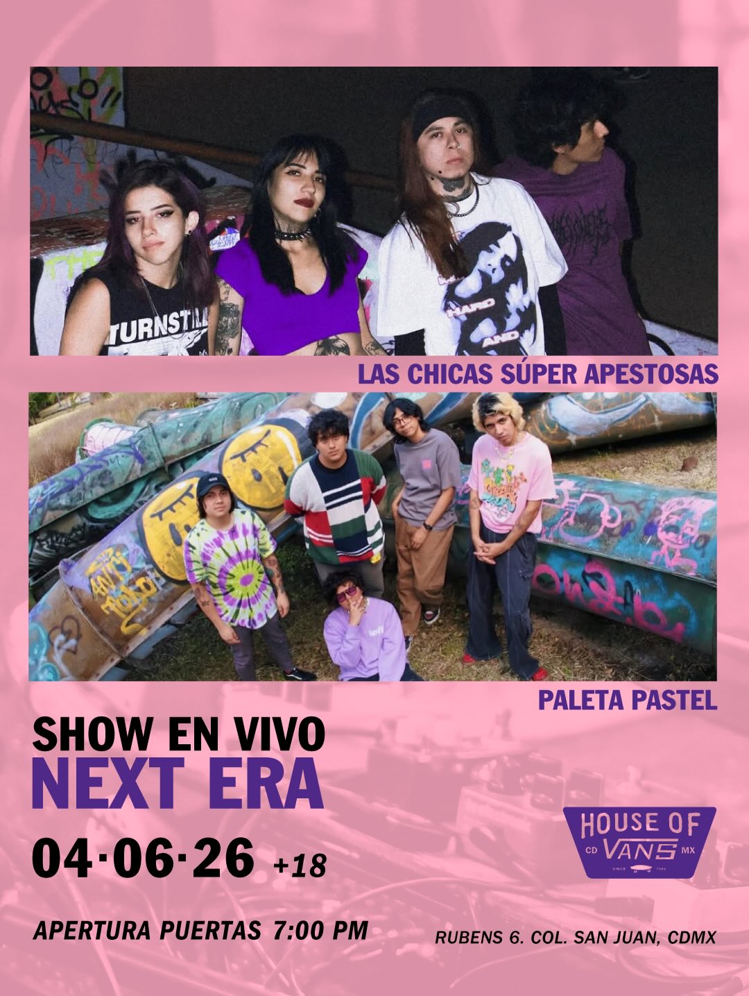Las Chicas Súper Apestosas + Paleta Pastel en House of Vans