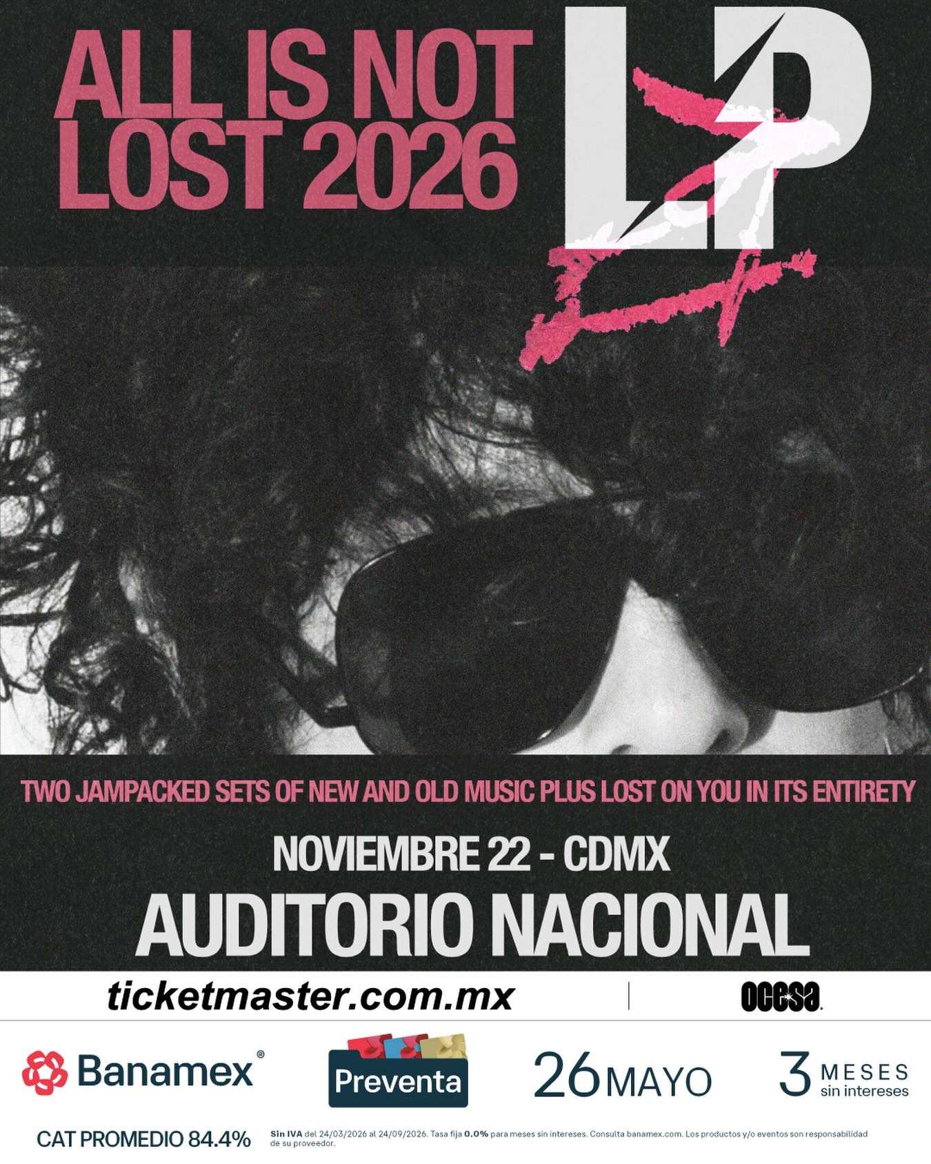 LP dará un show en el Auditorio Nacional