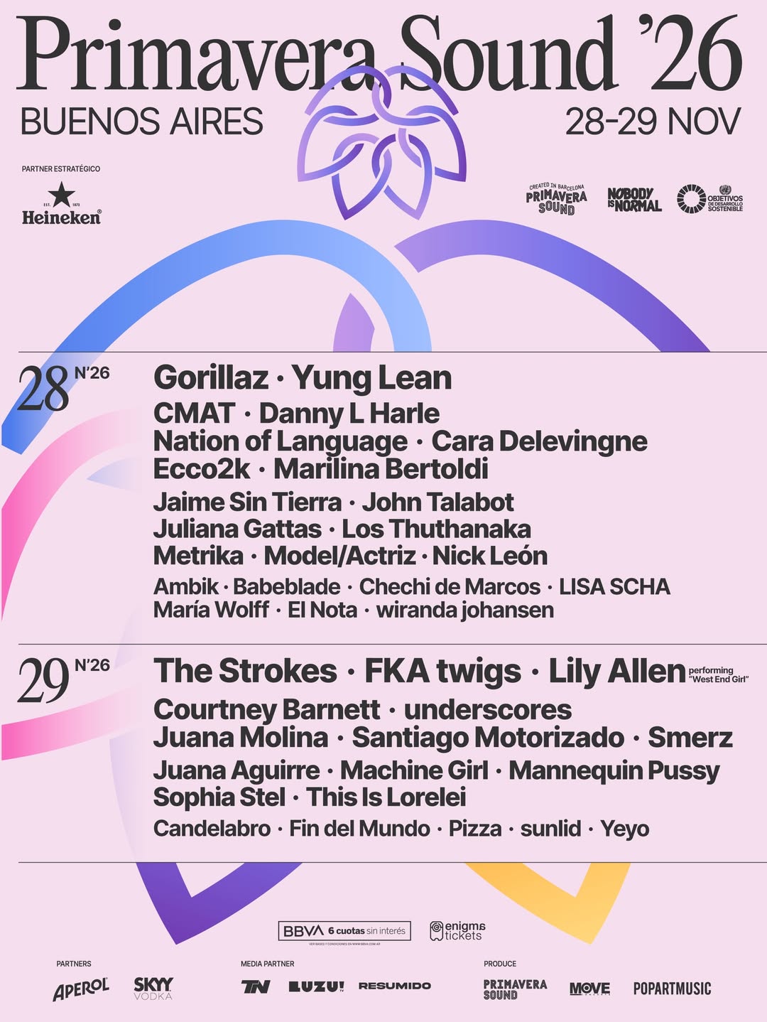 Primavera Sound Buenos Aires anuncia lineup por día