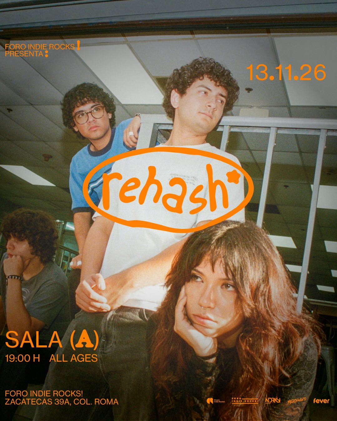 PRECIOS: Rehash se presentará en el Foro Indie Rocks!