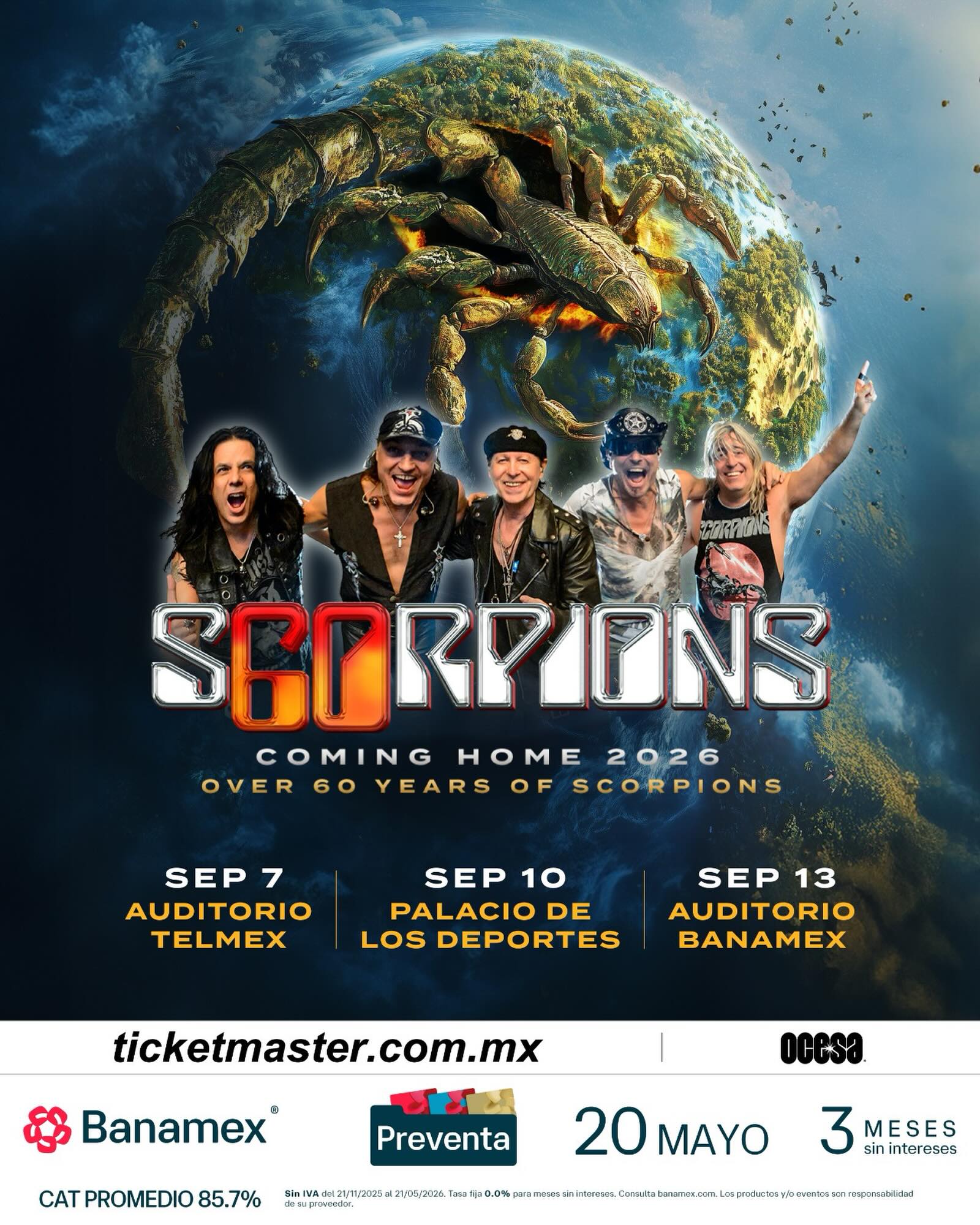Scorpions palacio de los deportes