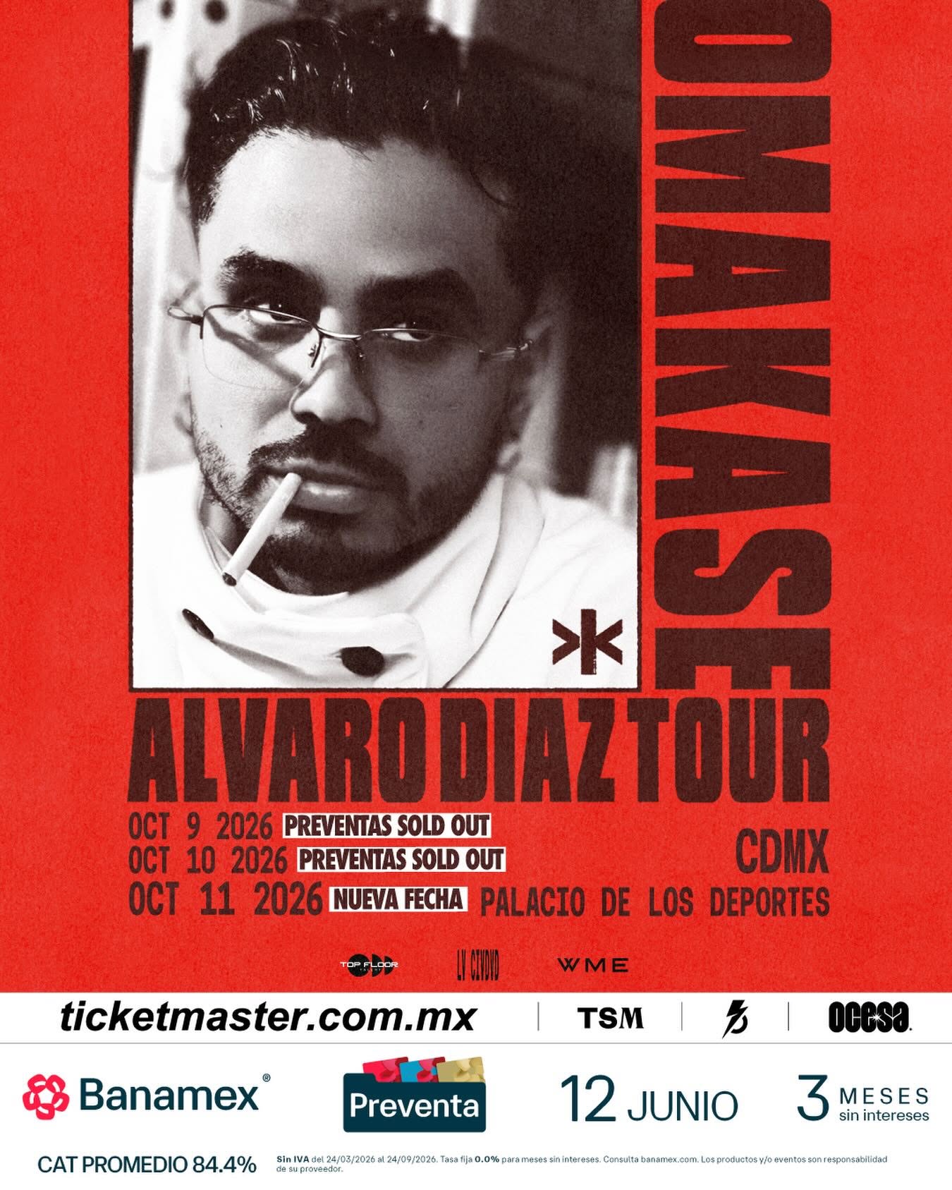 NUEVA FECHA: Álvaro Díaz se presentará en el Palacio de los Deportes