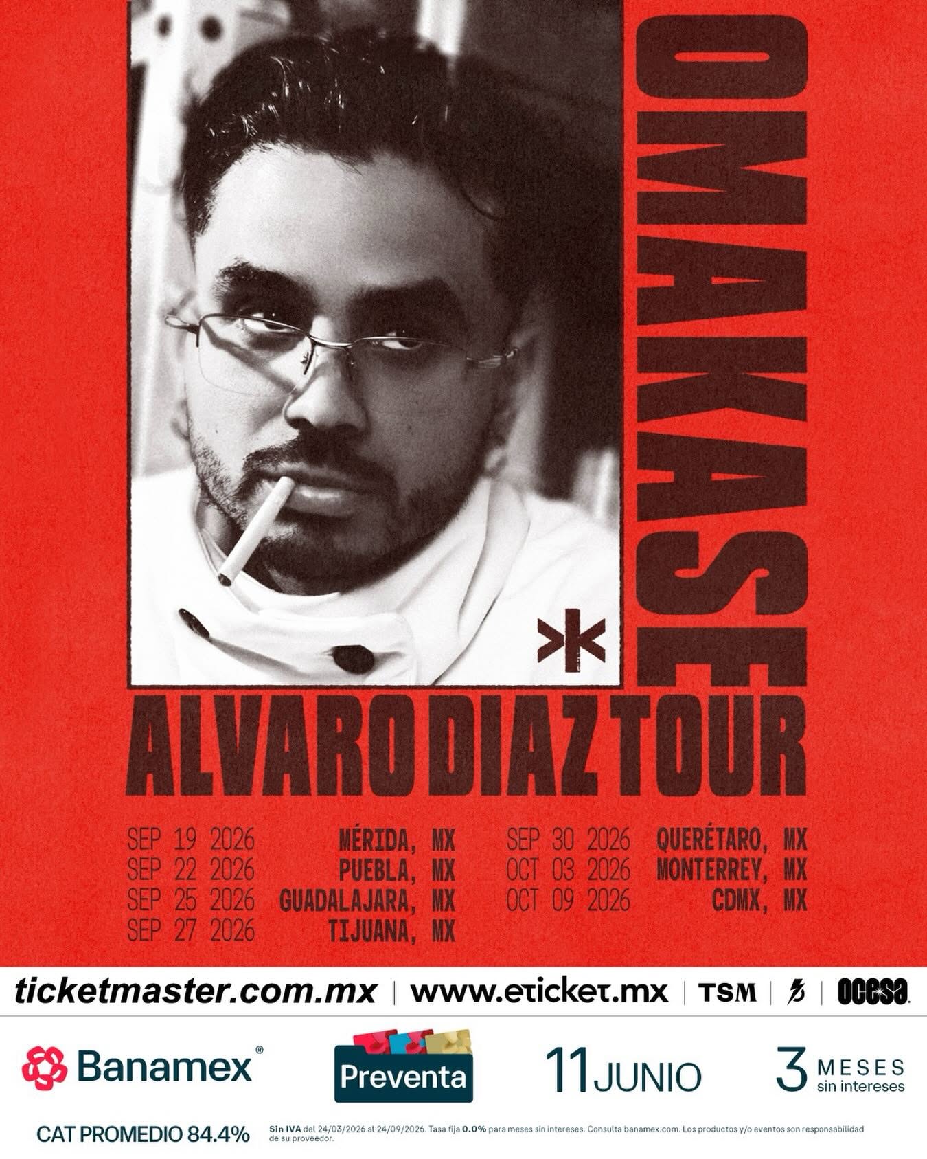 Álvaro Díaz se presentará en el Palacio de los Deportes