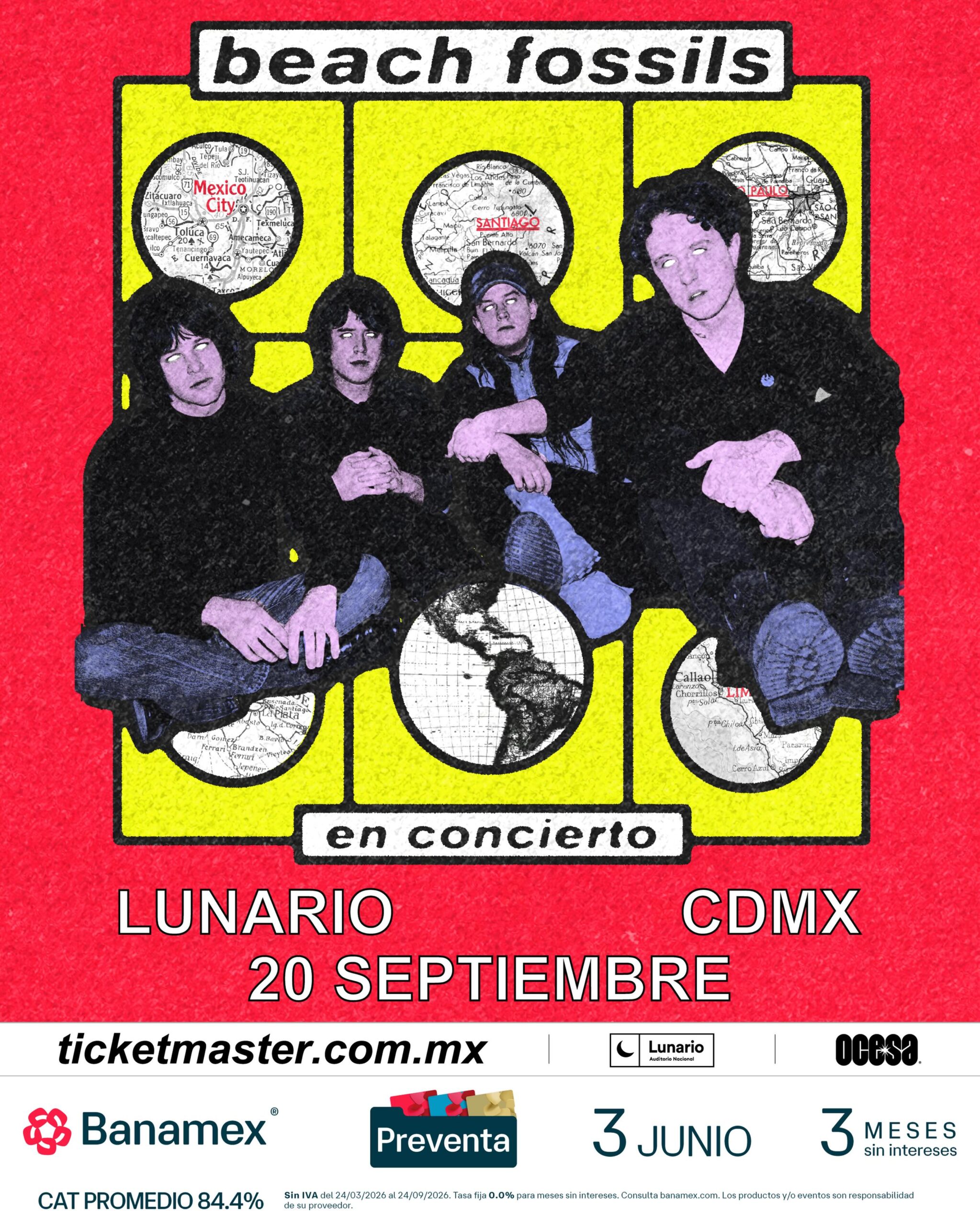 PRECIOS: Beach Fossils se presentará en el Lunario