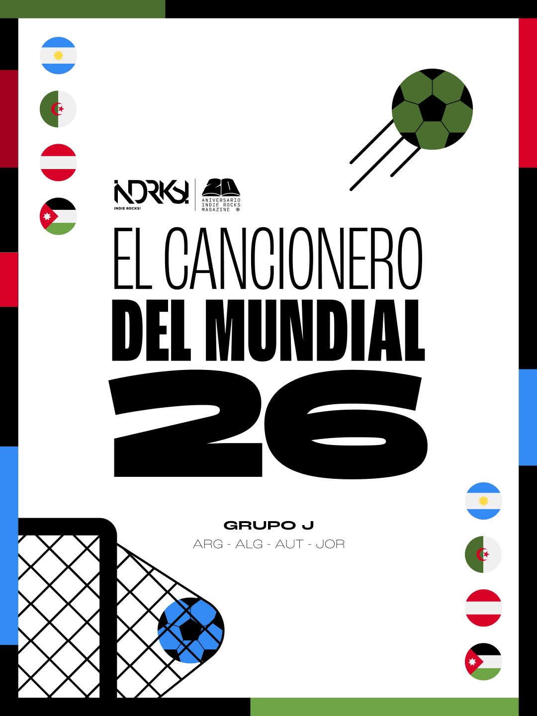 El Cancionero del Mundial 26 (Grupo J: ARG, ALG, AUT, JOR)