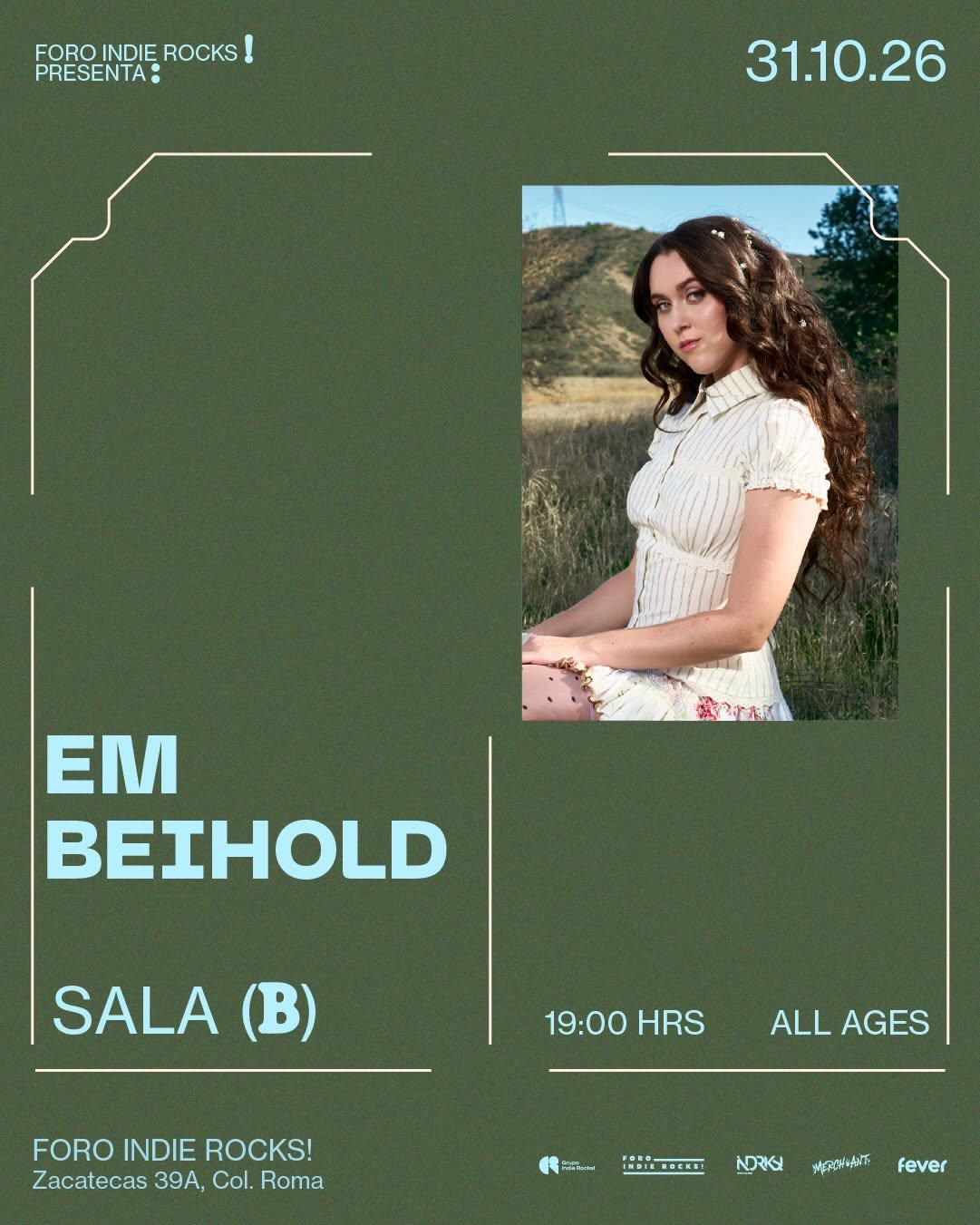 Em Beihold se presentará en el Foro Indie Rocks!