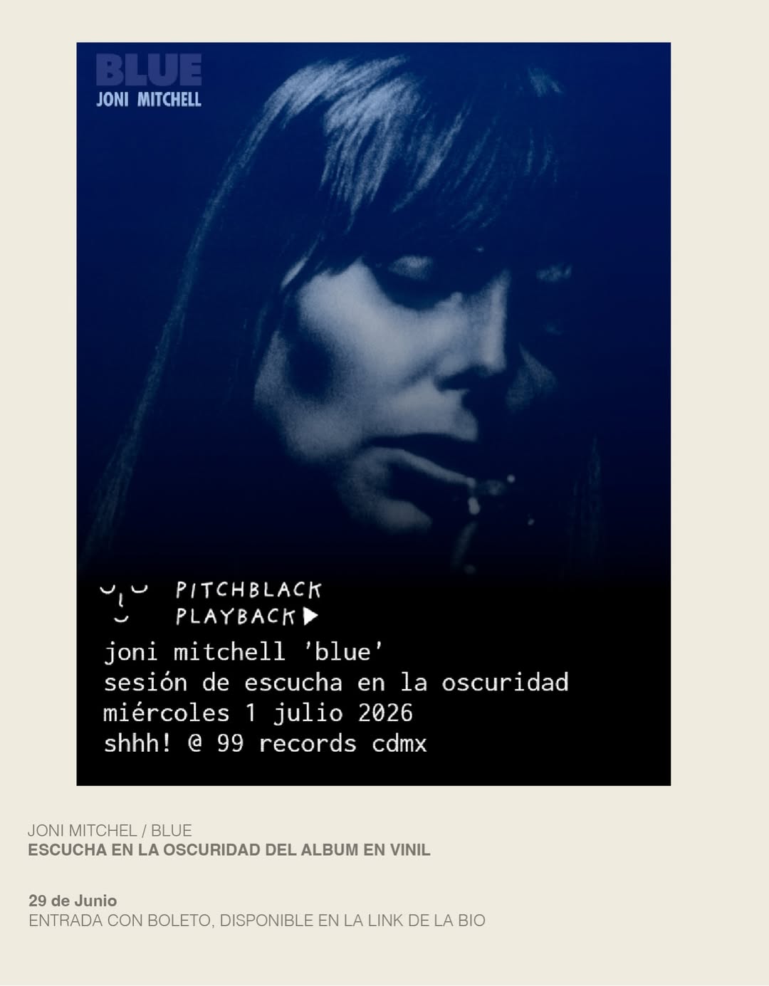 Joni mitchell sesion de escucha