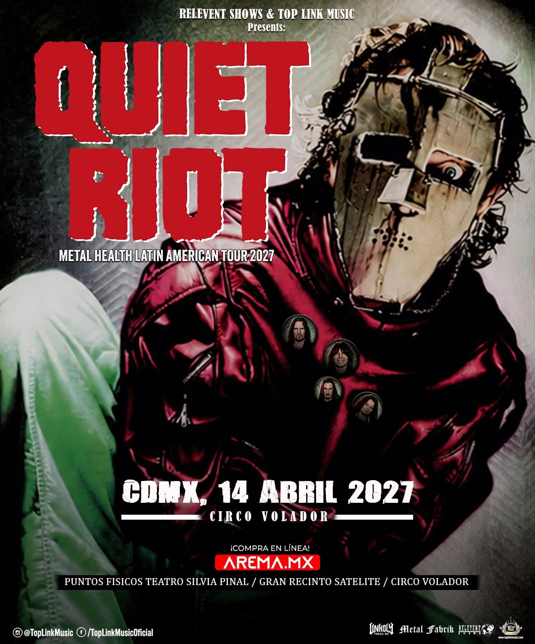 PRECIOS: Quiet Riot se presentará en el Circo Volador