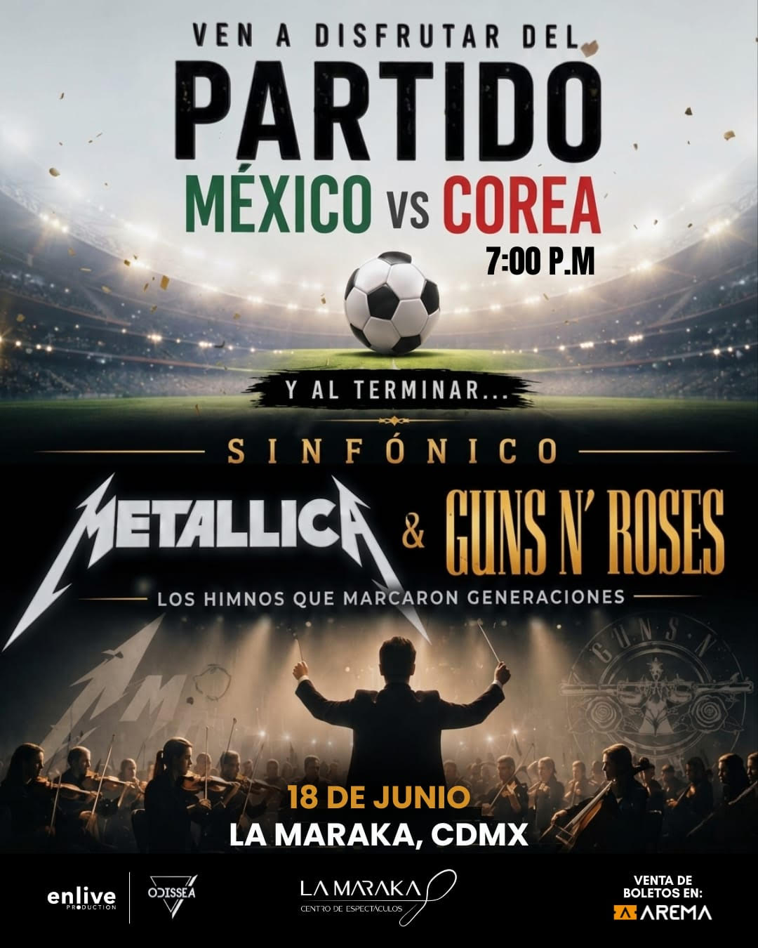 Sinfonico metallica y guns