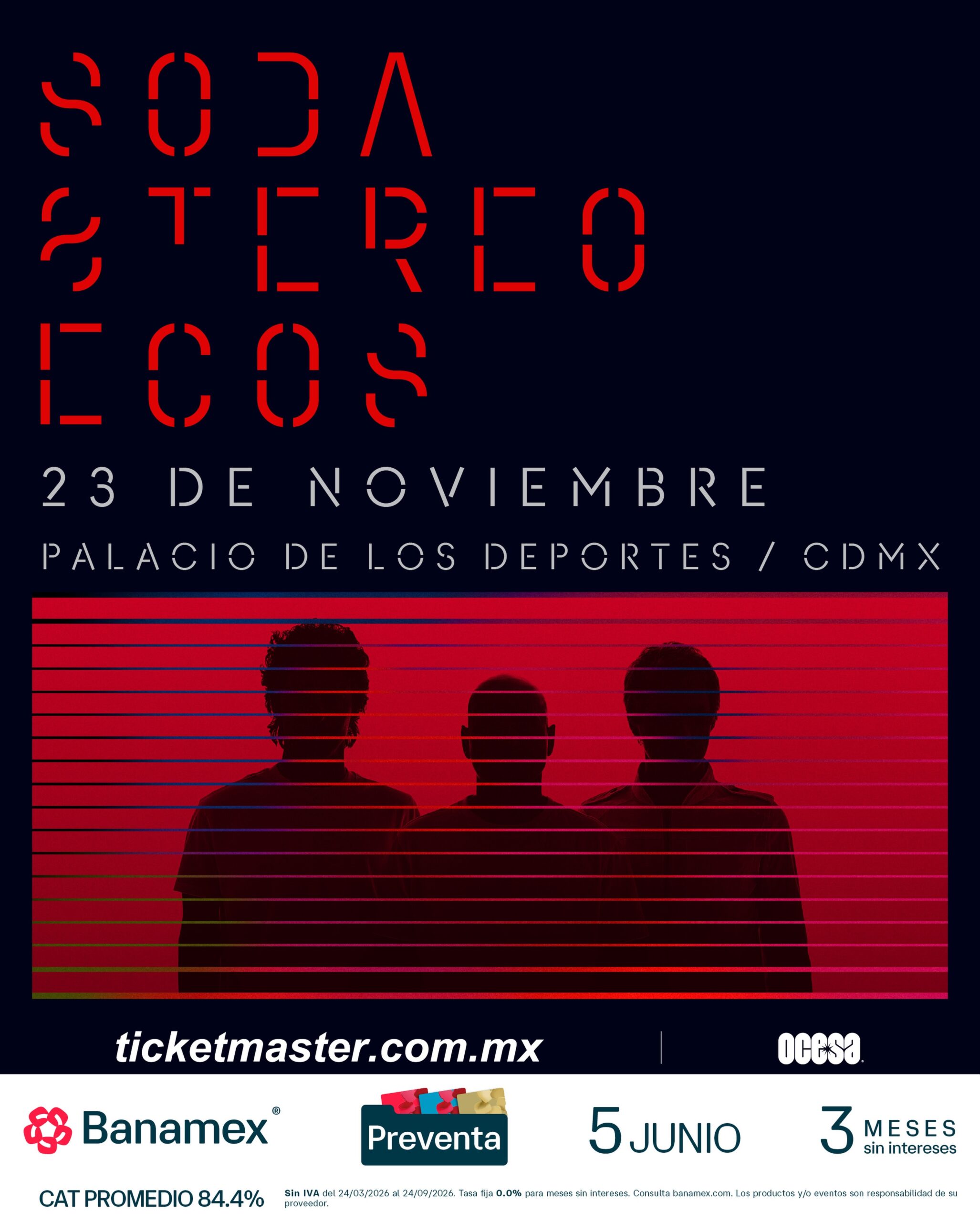 Soda Stereo regresará al Palacio de los Deportes