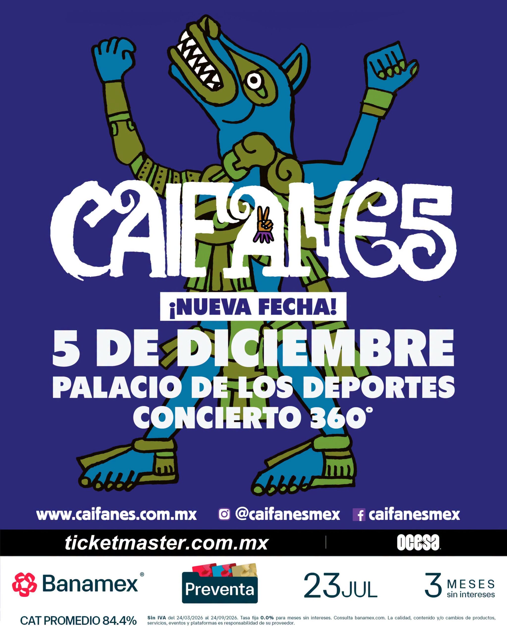 PRECIOS: Caifanes ofrecerá un show en el Palacio de los Deportes