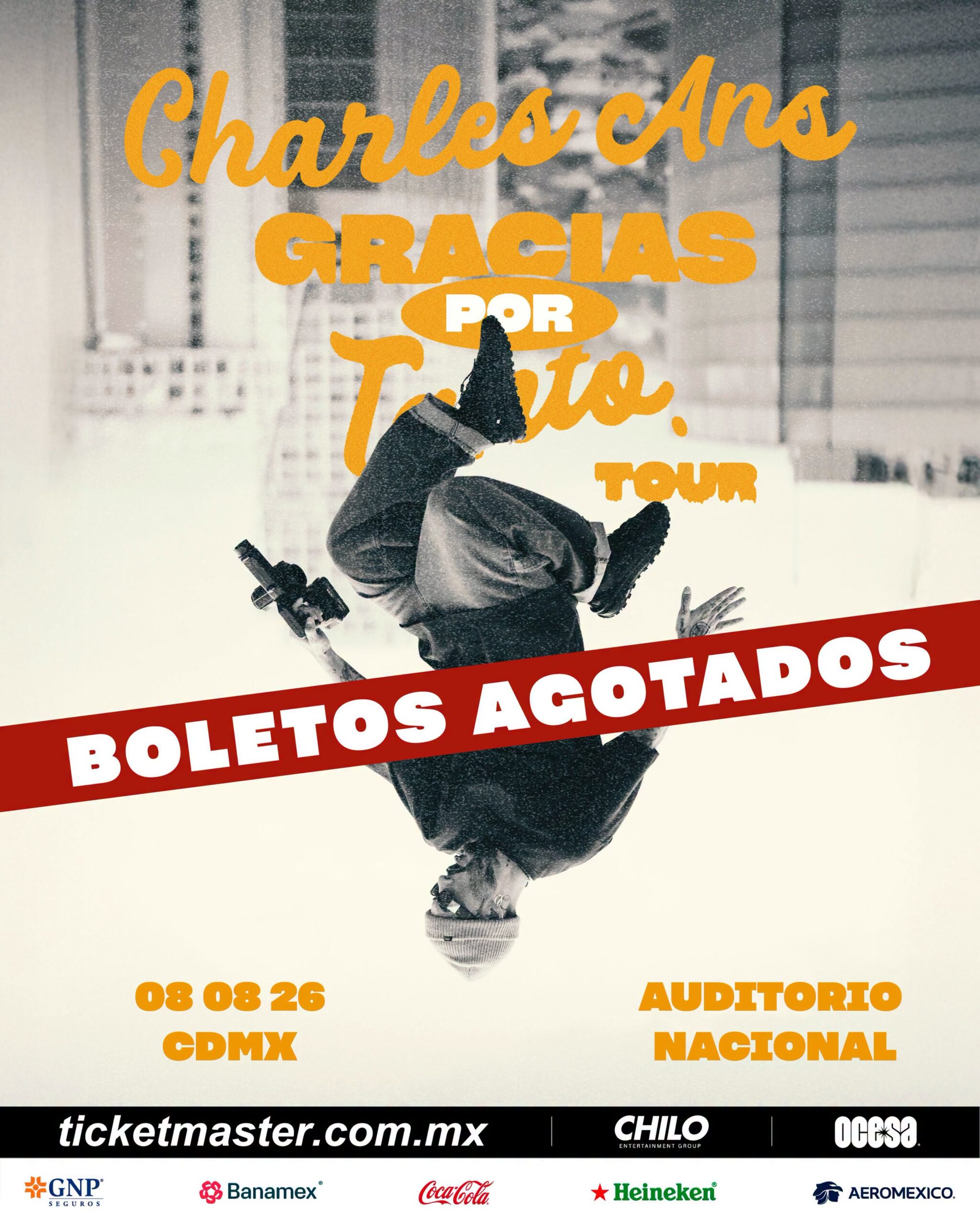 SOLD OUT: Charles Ans dará un show en el Auditorio Nacional