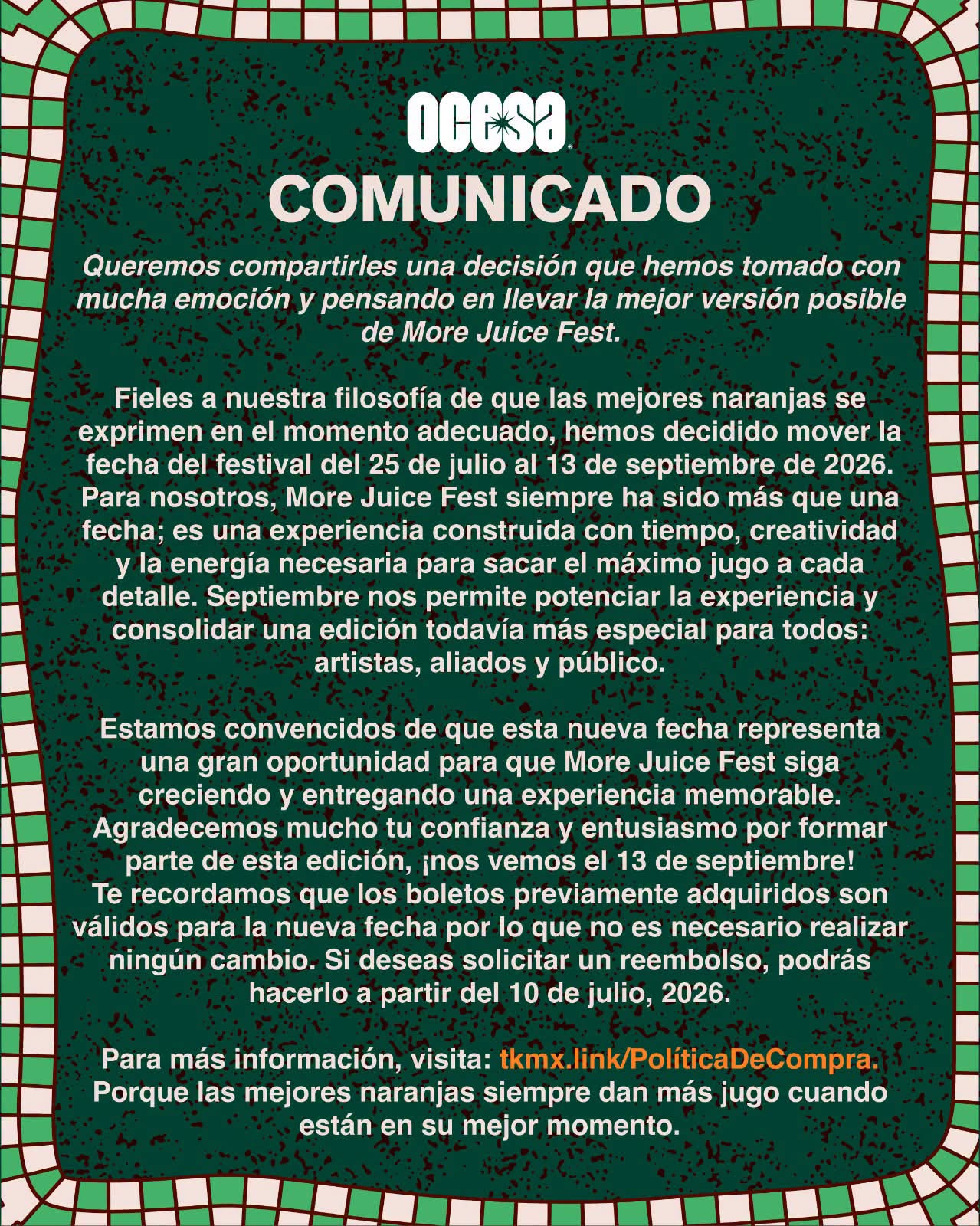 More juice comunicado