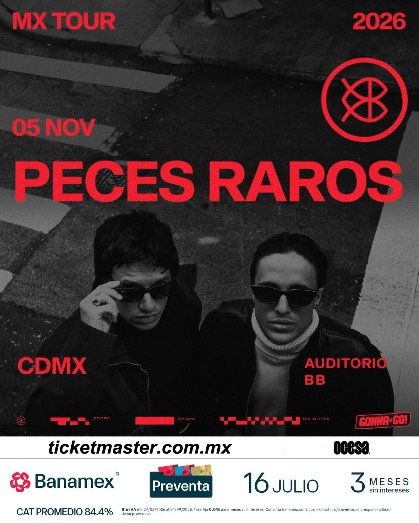 Peces Raros llegará al Auditorio BB