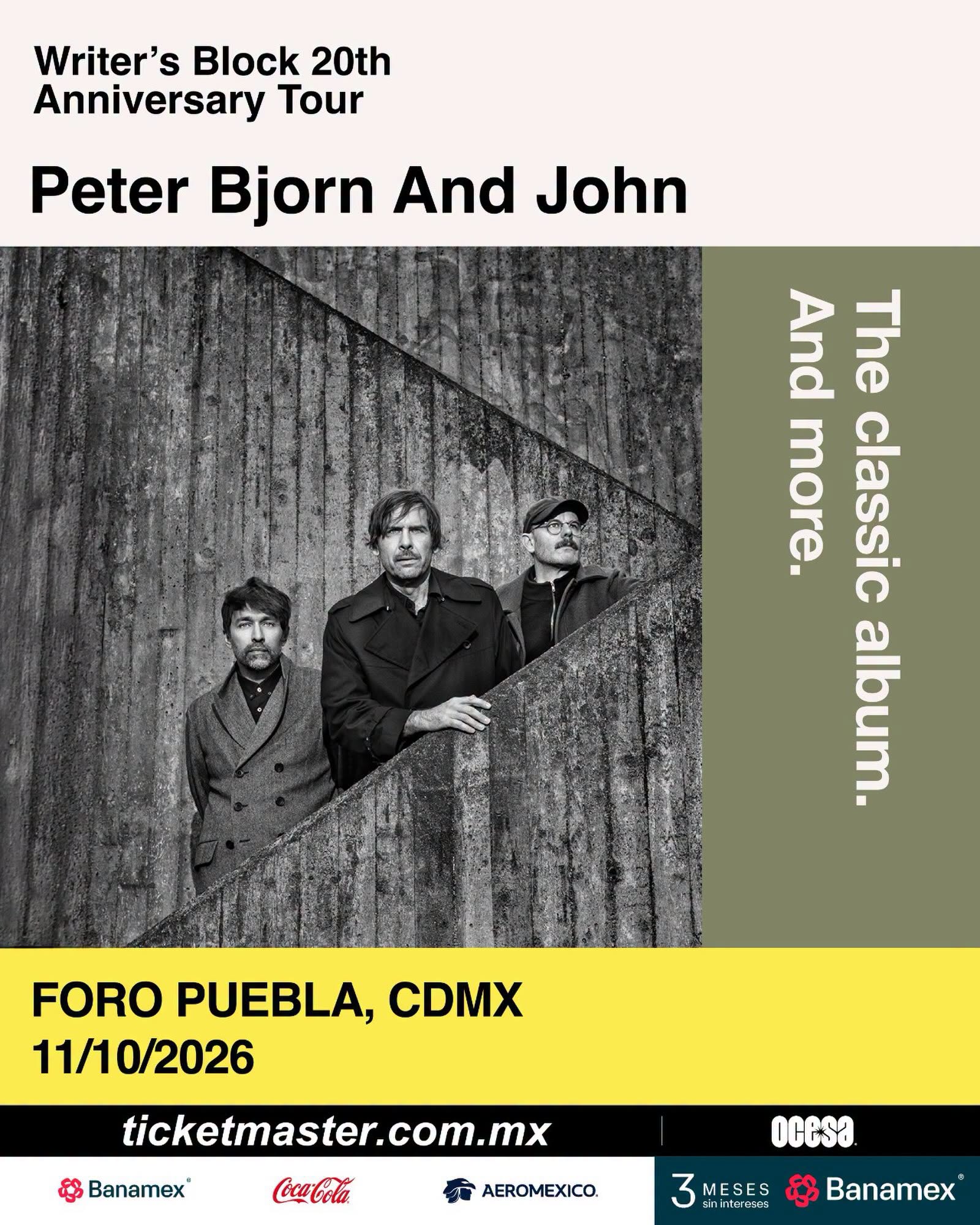 Peter Bjorn and John se presentará en Foro Puebla