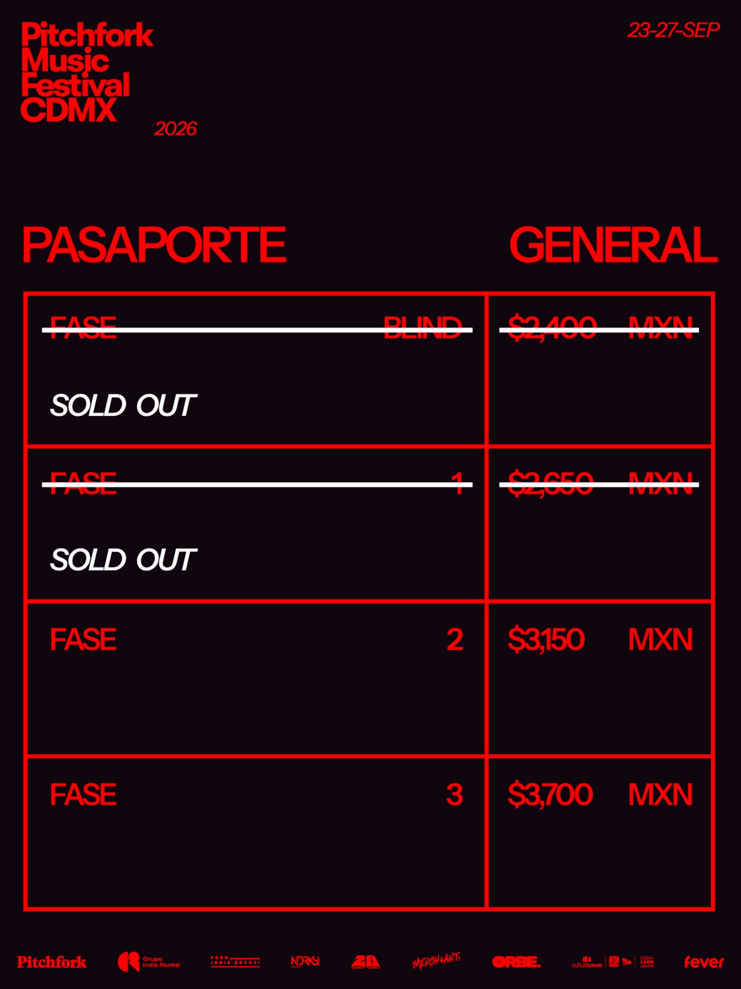Pitchfork precios 1