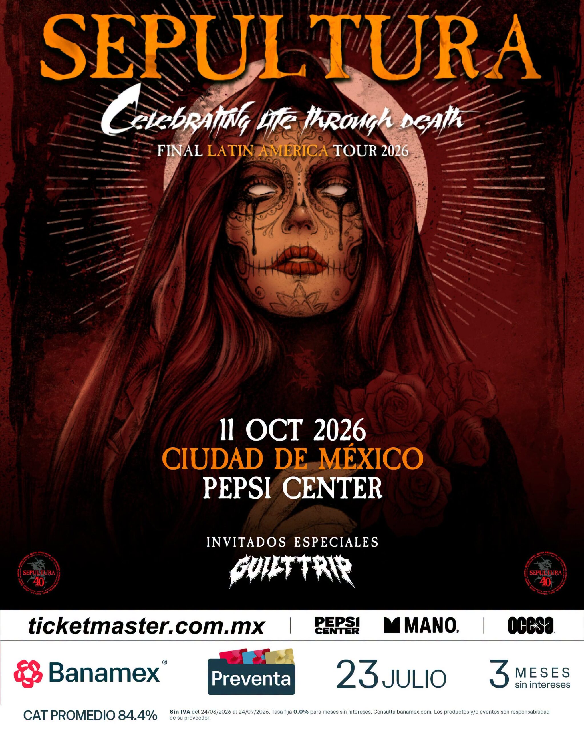 Sepultura llegará al Pepsi Center