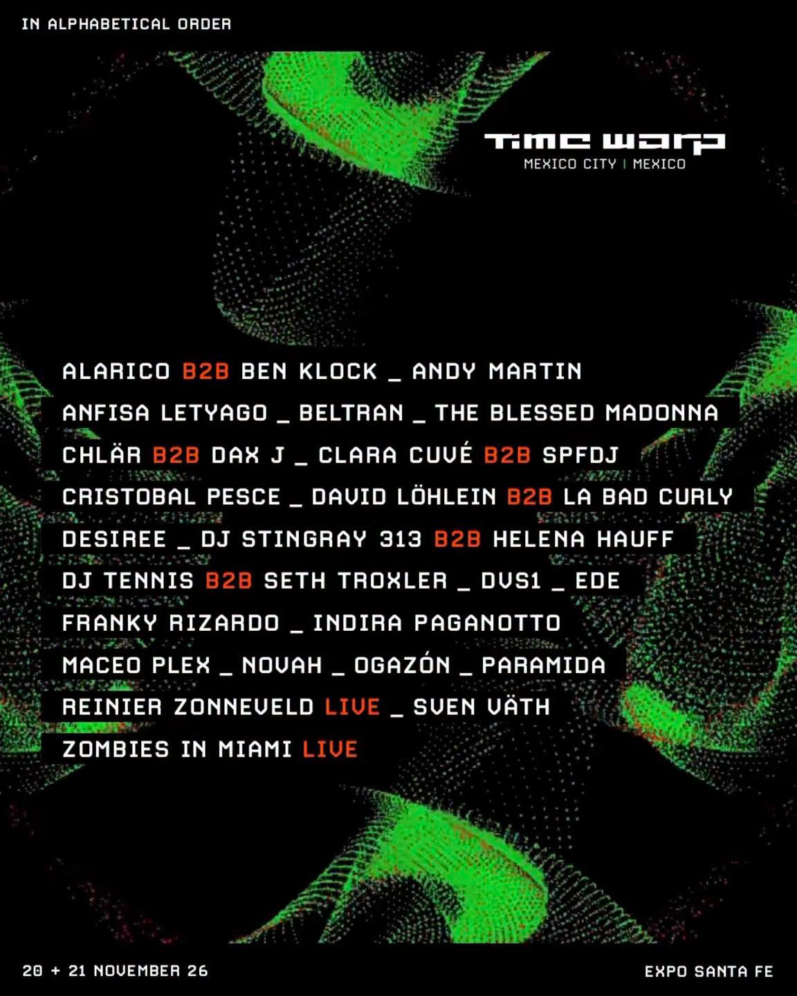 Time Warp Mexico City anuncia lineup