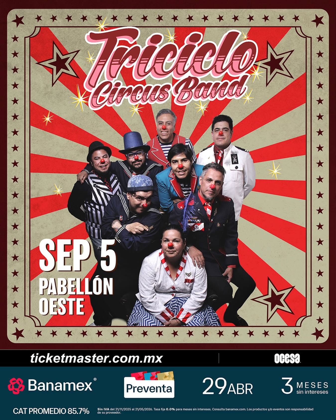 Triciclo circus band pabellon oeste