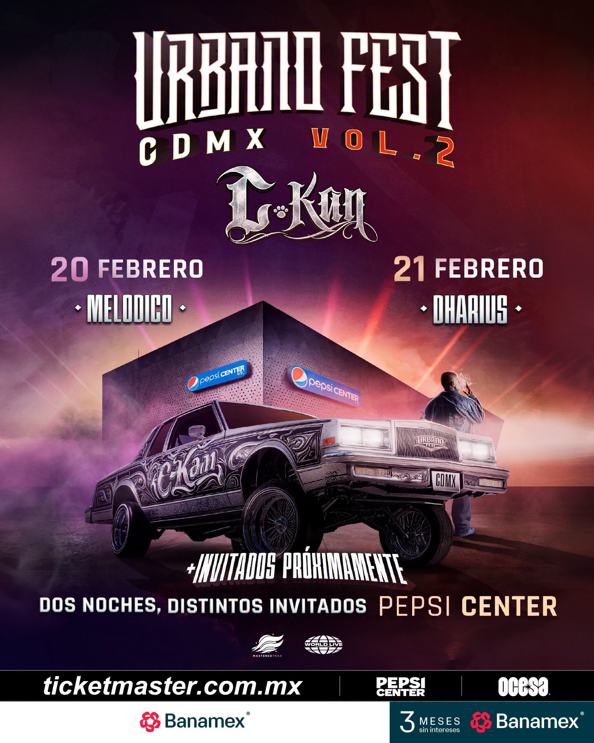 CAMBIO DE FECHA: El Urbano Fest CDMX Vol.2 de C-Kan llegará al Pepsi Center