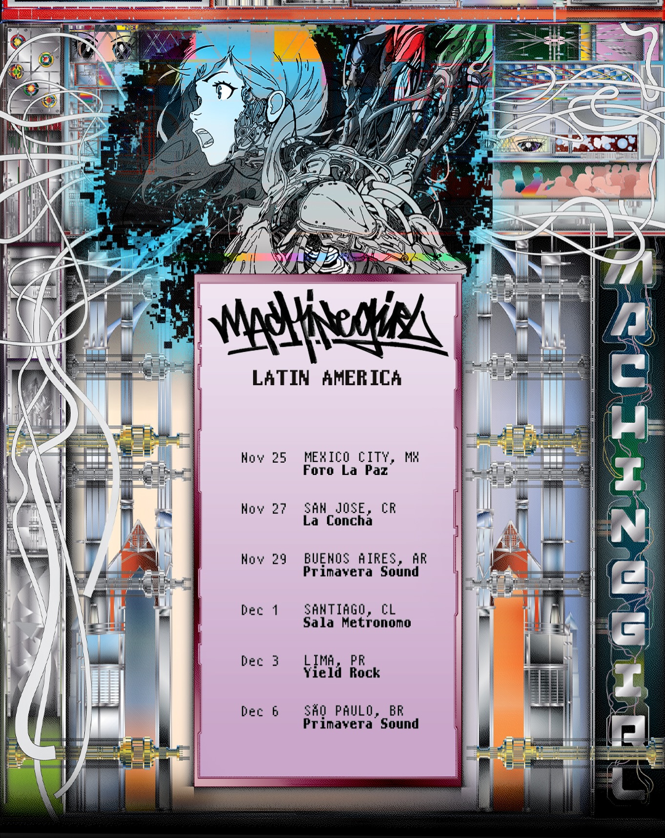 PRECIOS: Machine Girl se presentará en Foro La Paz