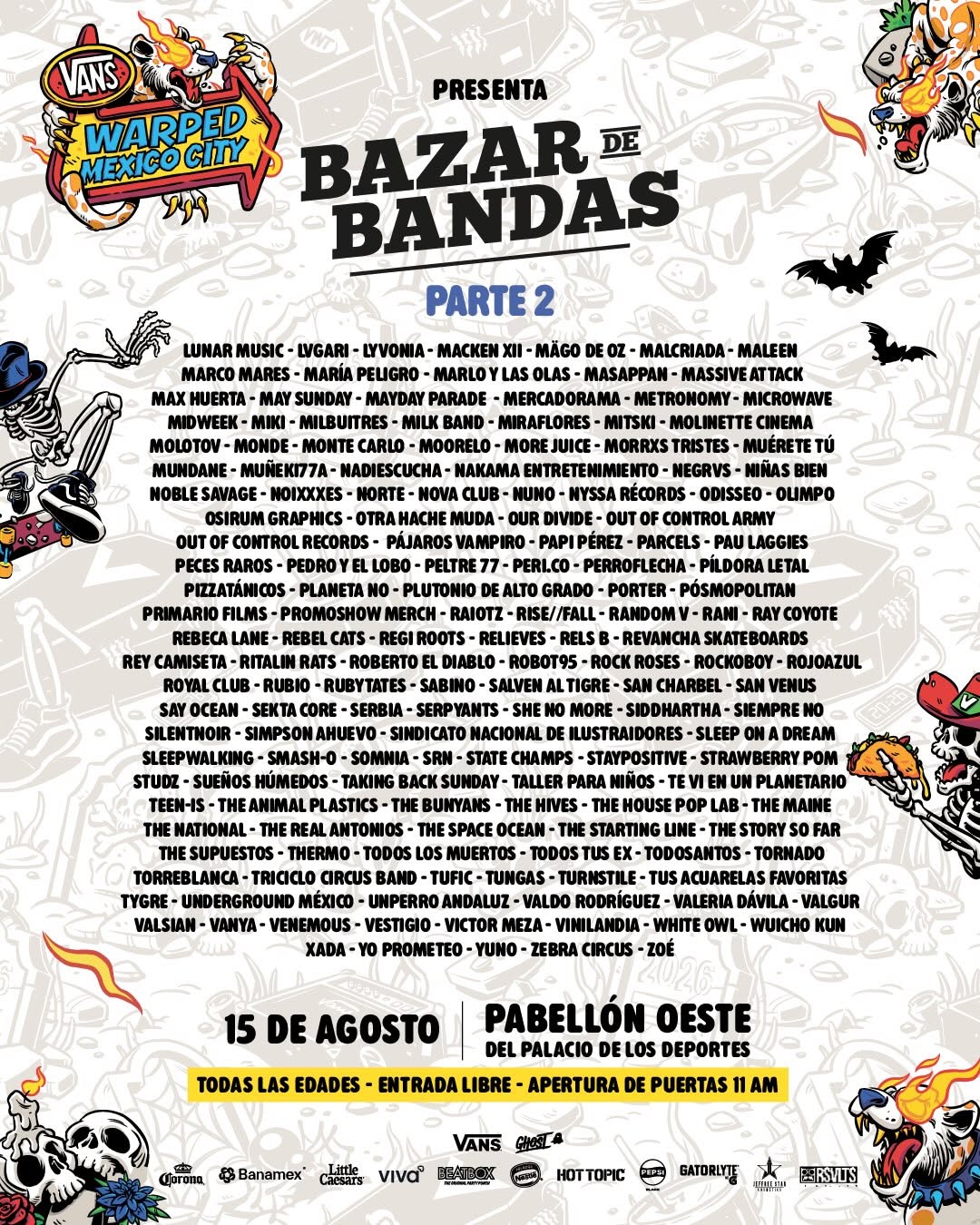 Bazar de bandas 2026 parte 2